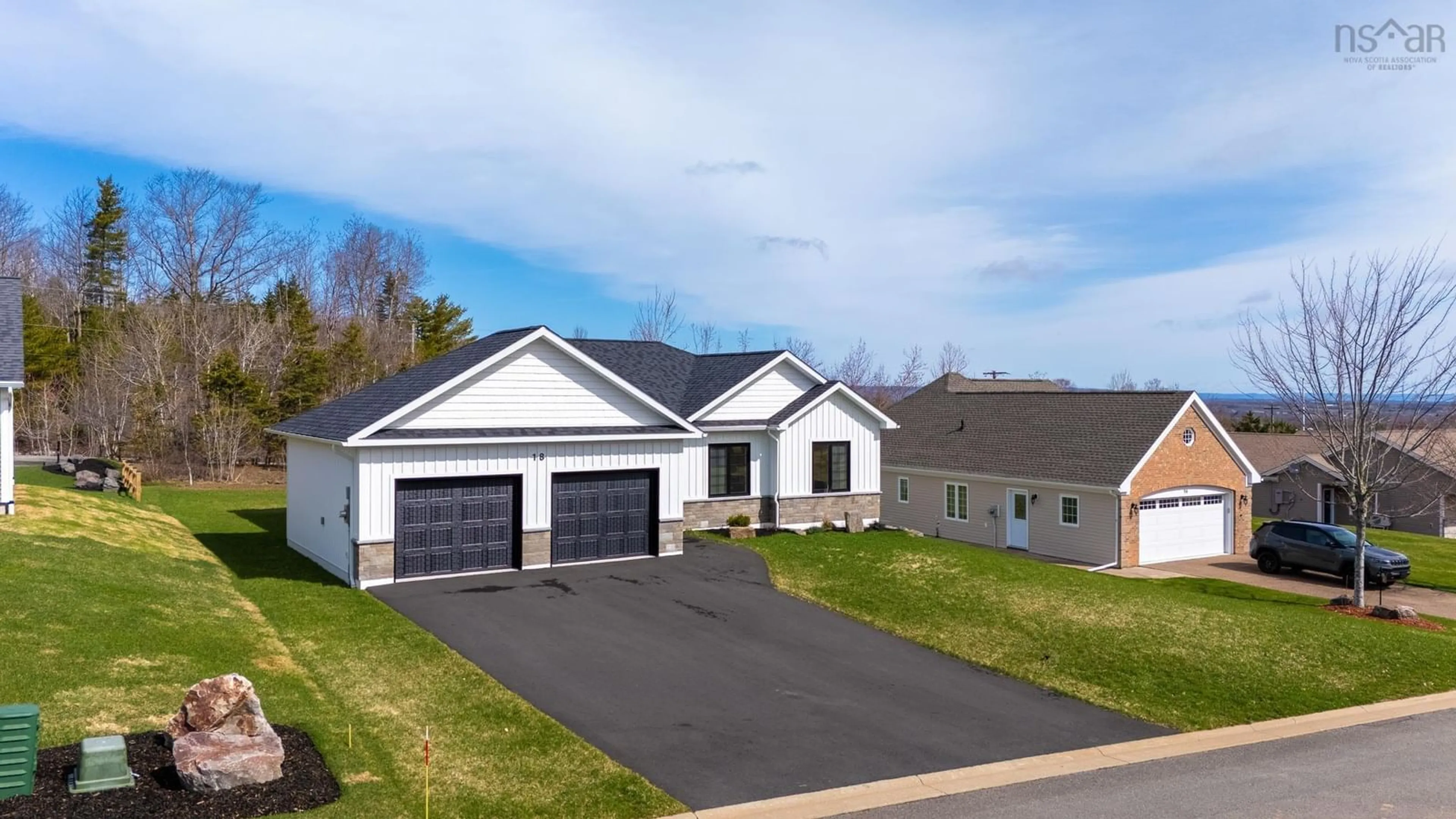 Home with vinyl exterior material, street for 18 Mallard Ave, Canaan Nova Scotia B4N 0A3