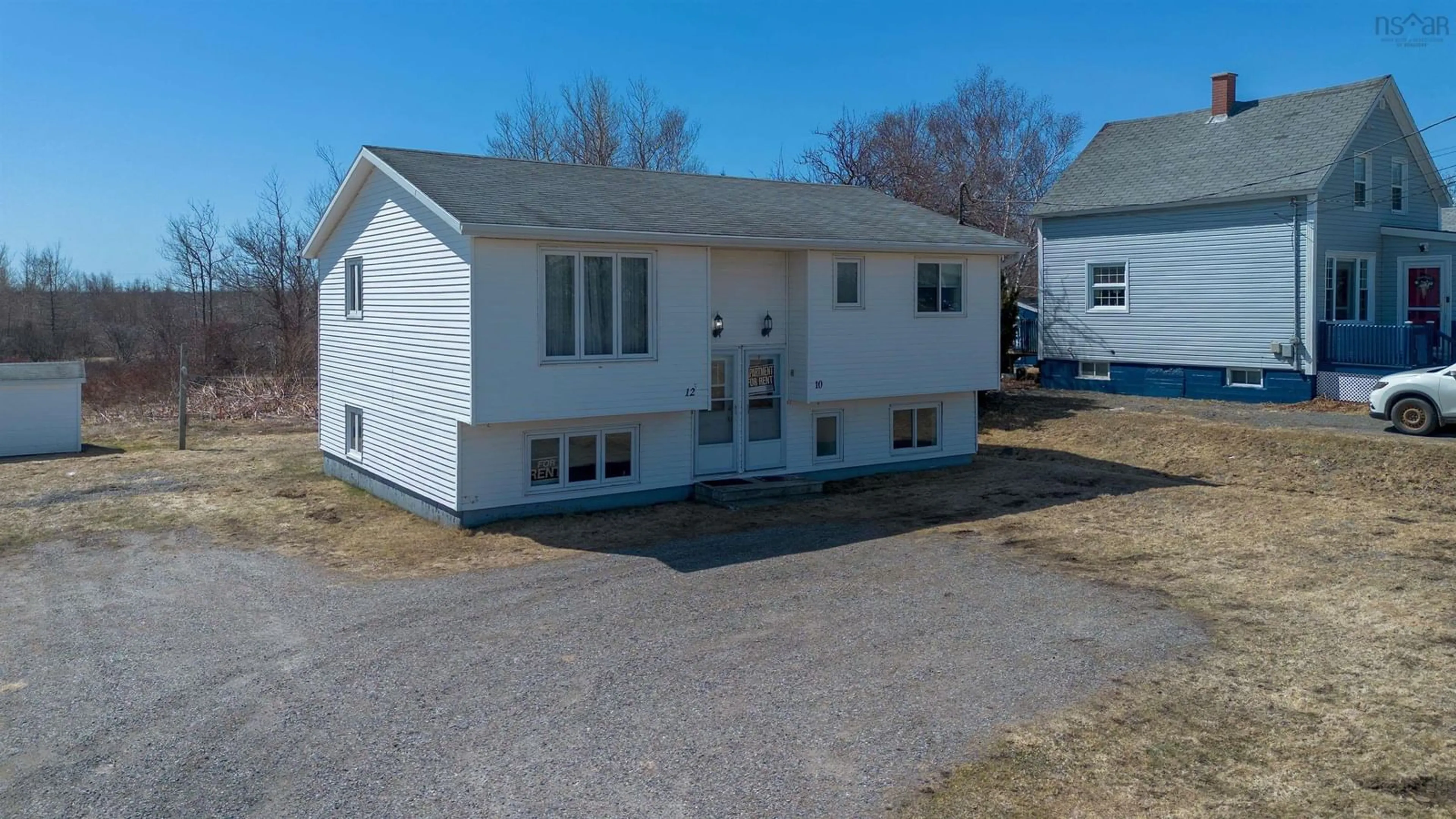 A pic from outside/outdoor area/front of a property/back of a property/a pic from drone, building for 10-12 Wilson Crt, Reserve Mines Nova Scotia B1E 1C9