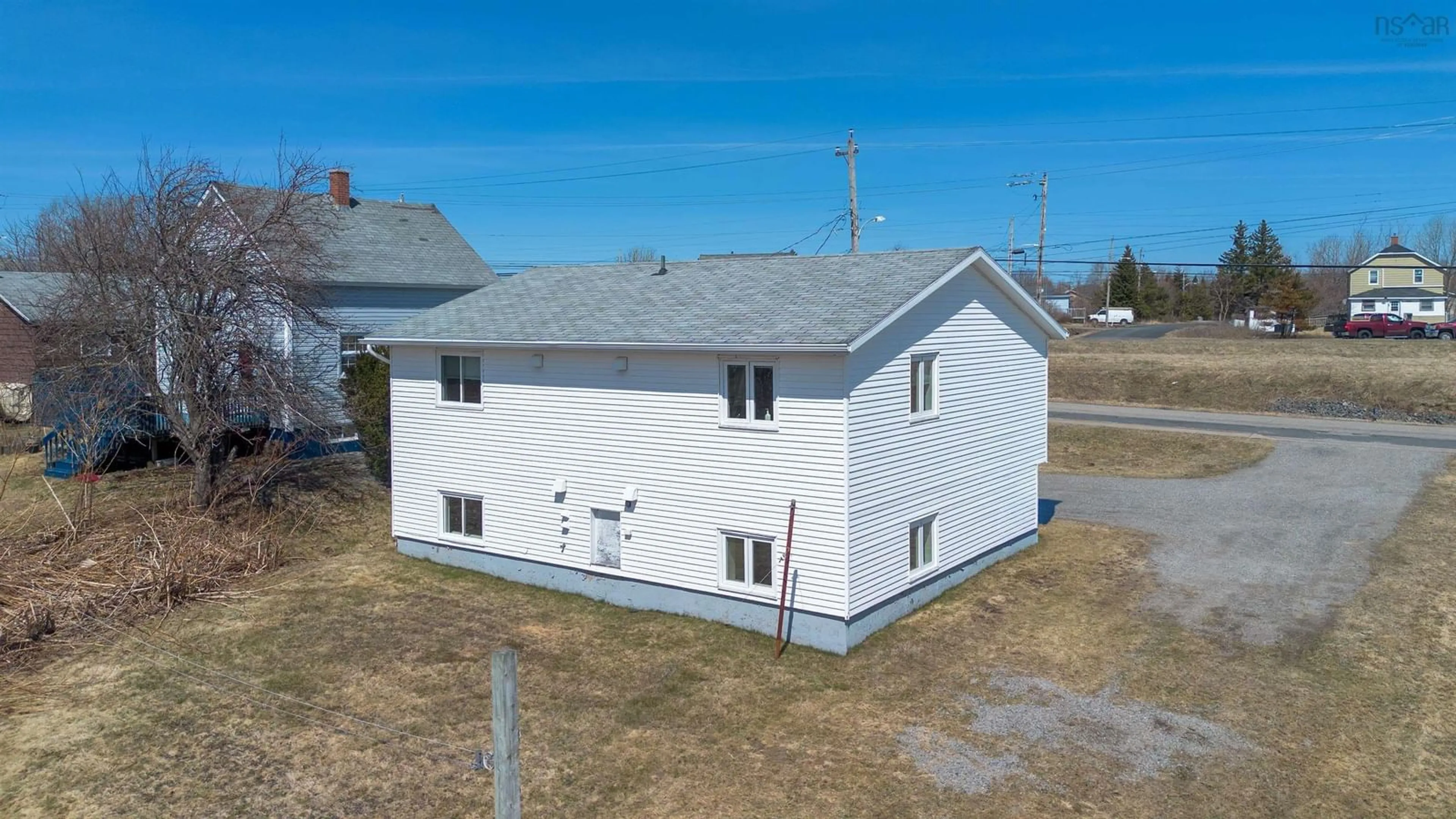 A pic from outside/outdoor area/front of a property/back of a property/a pic from drone, building for 10-12 Wilson Crt, Reserve Mines Nova Scotia B1E 1C9