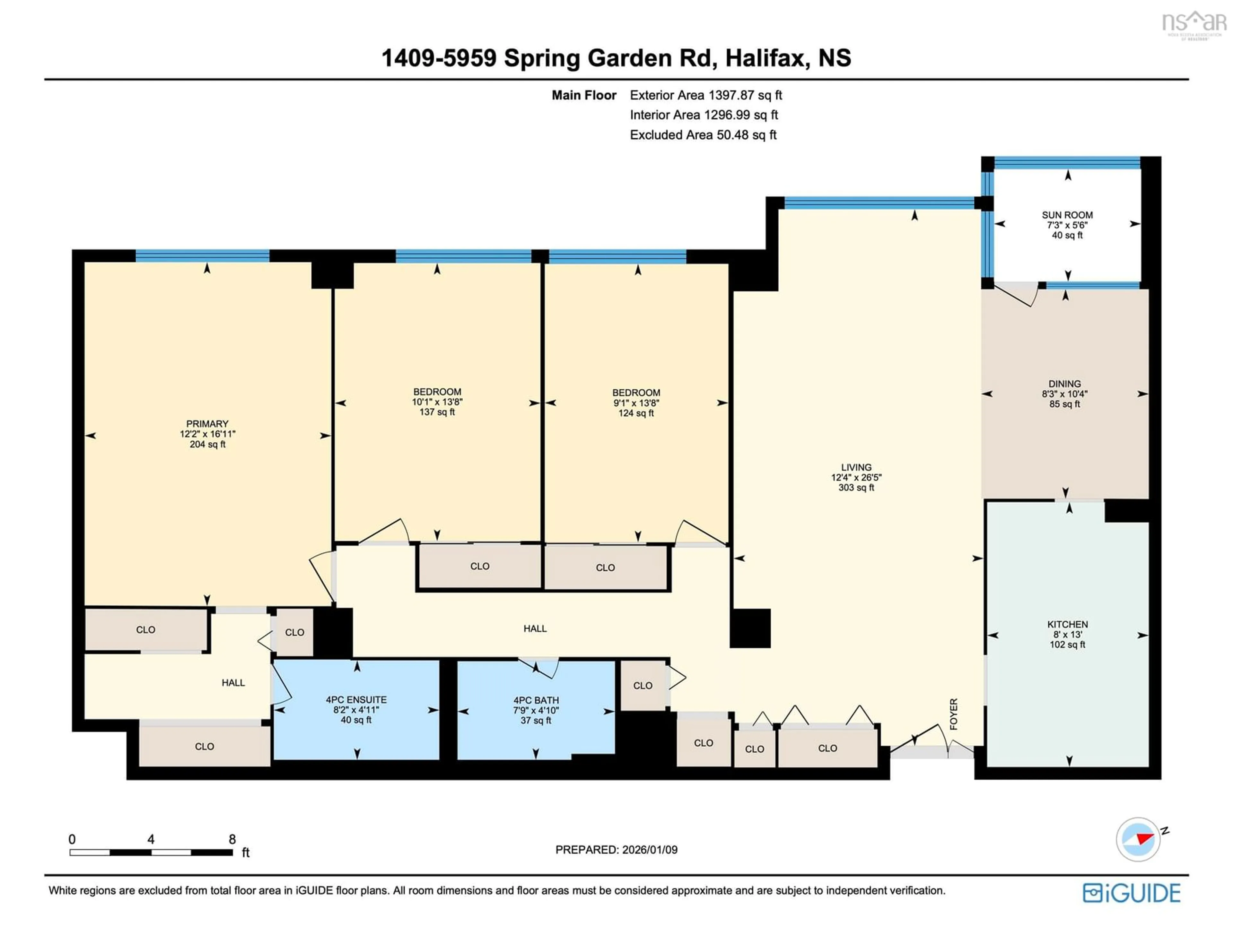 Floor plan for 5959 Spring Garden Rd #1409, Halifax Nova Scotia B3H 1Y5