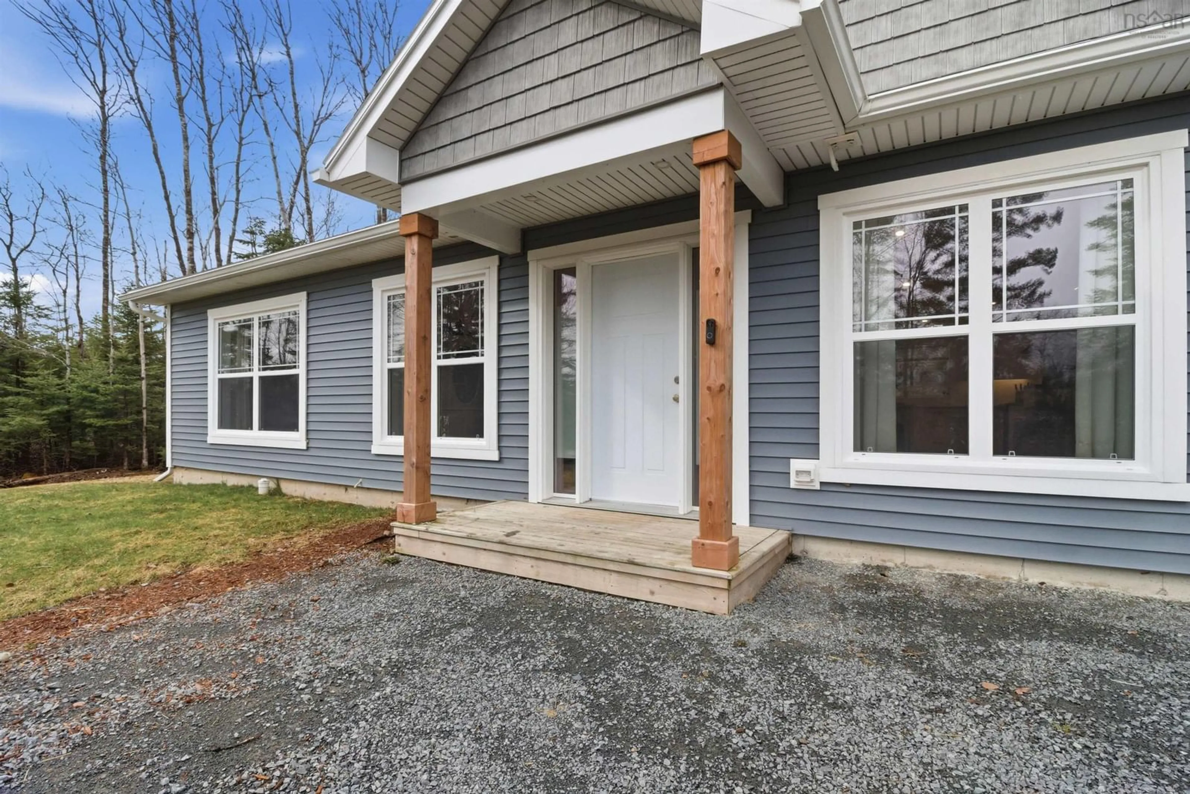 Home with vinyl exterior material, street for 131 Morning Breeze Dr, Mount Uniacke Nova Scotia B0N 1Z0