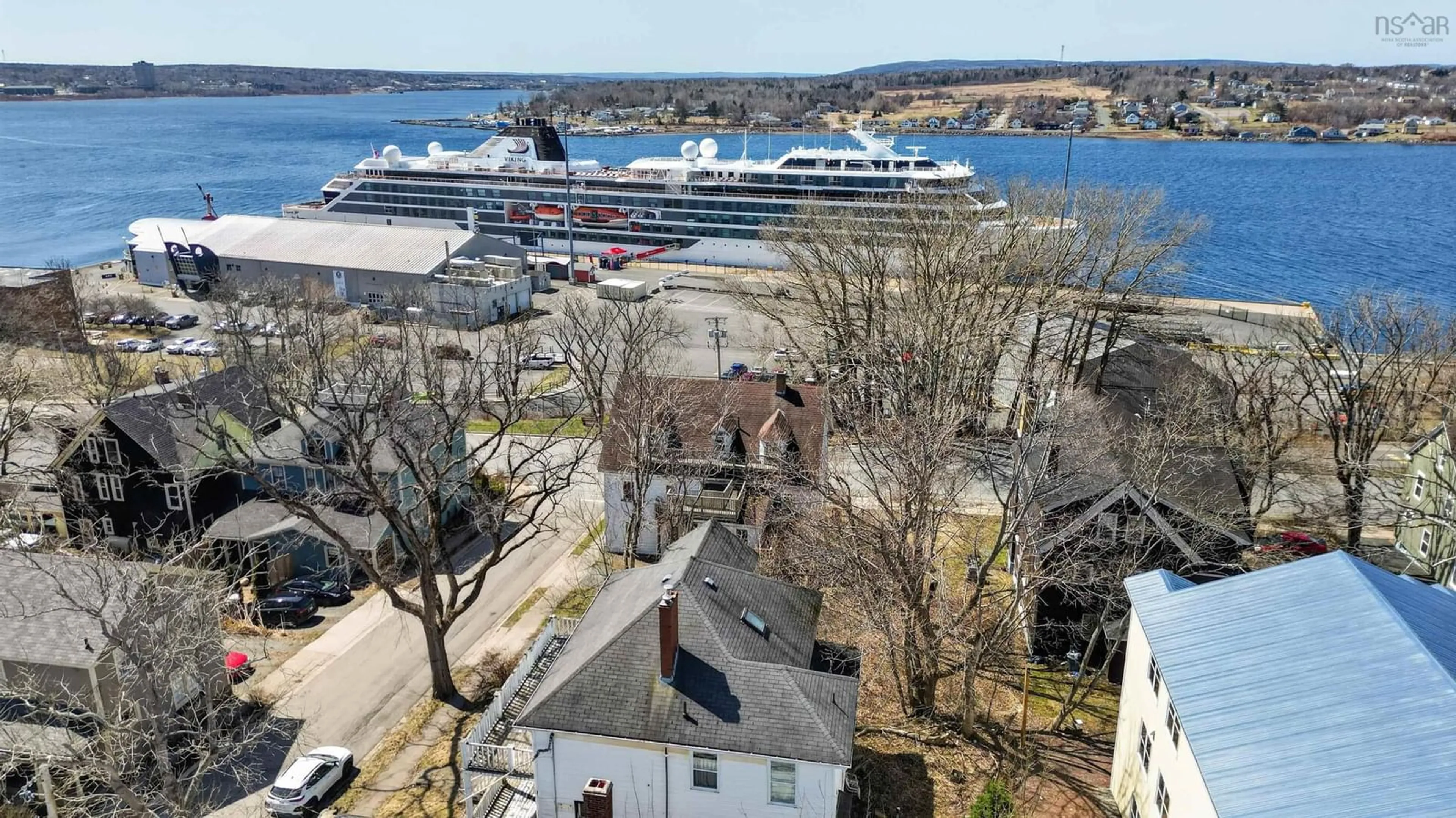 A pic from outside/outdoor area/front of a property/back of a property/a pic from drone, water/lake/river/ocean view for 15 Amelia St, Sydney Nova Scotia B1P 6C1