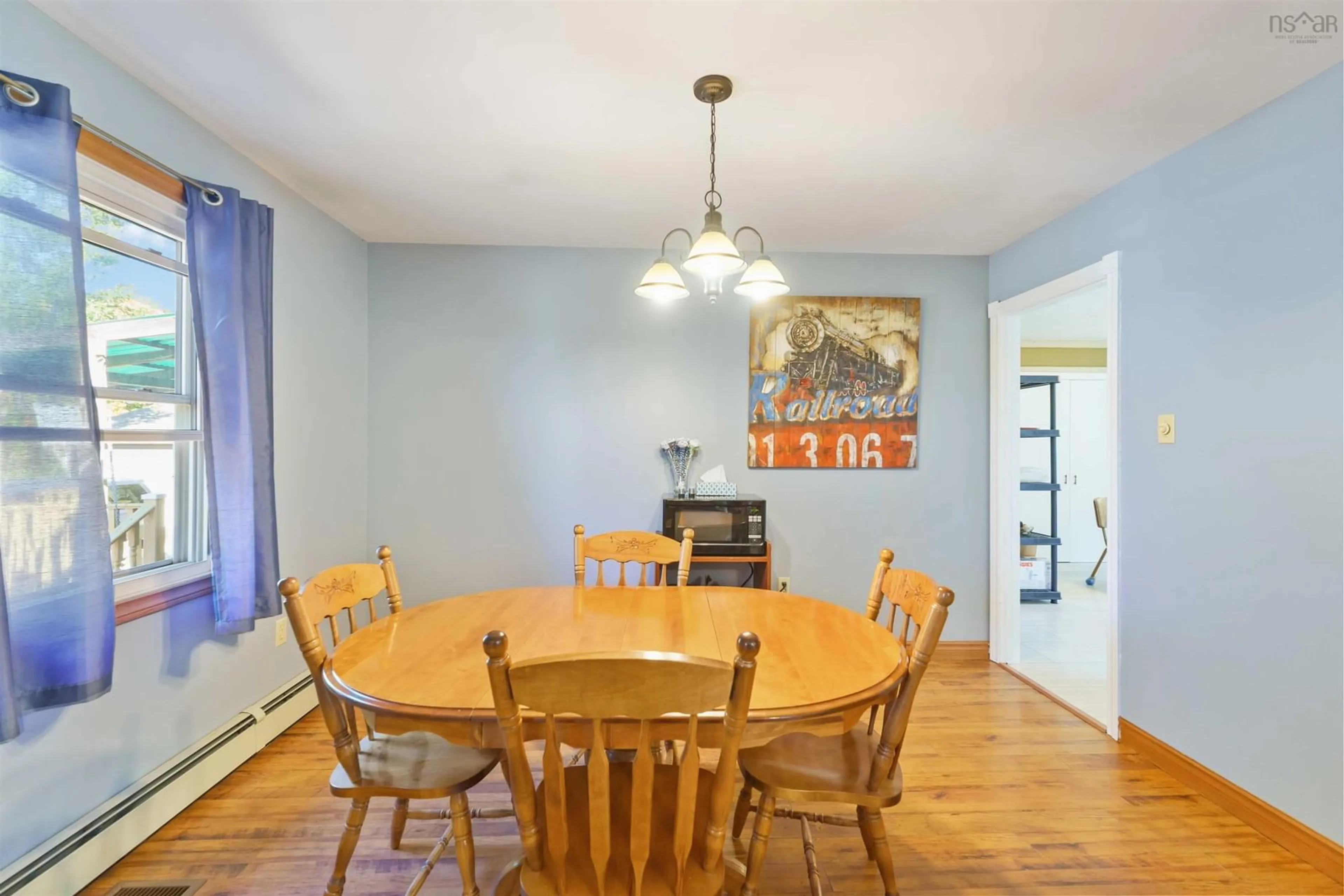 Dining room, wood/laminate floor for 515 Highway 360, Somerset Nova Scotia B0P 1E0