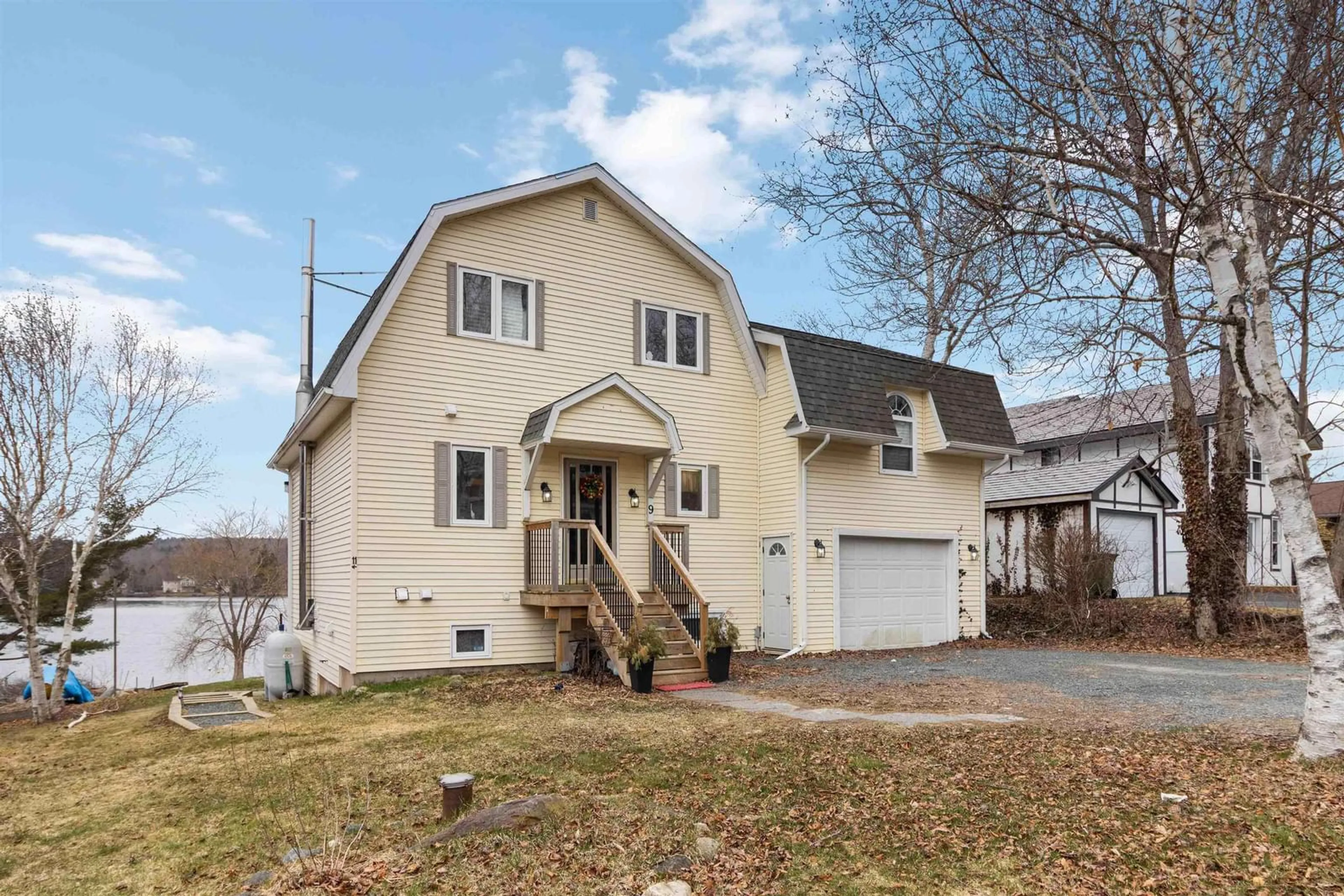 Home with vinyl exterior material, street for 9 Old Lake Echo Rd, Lake Echo Nova Scotia B3E 1C7
