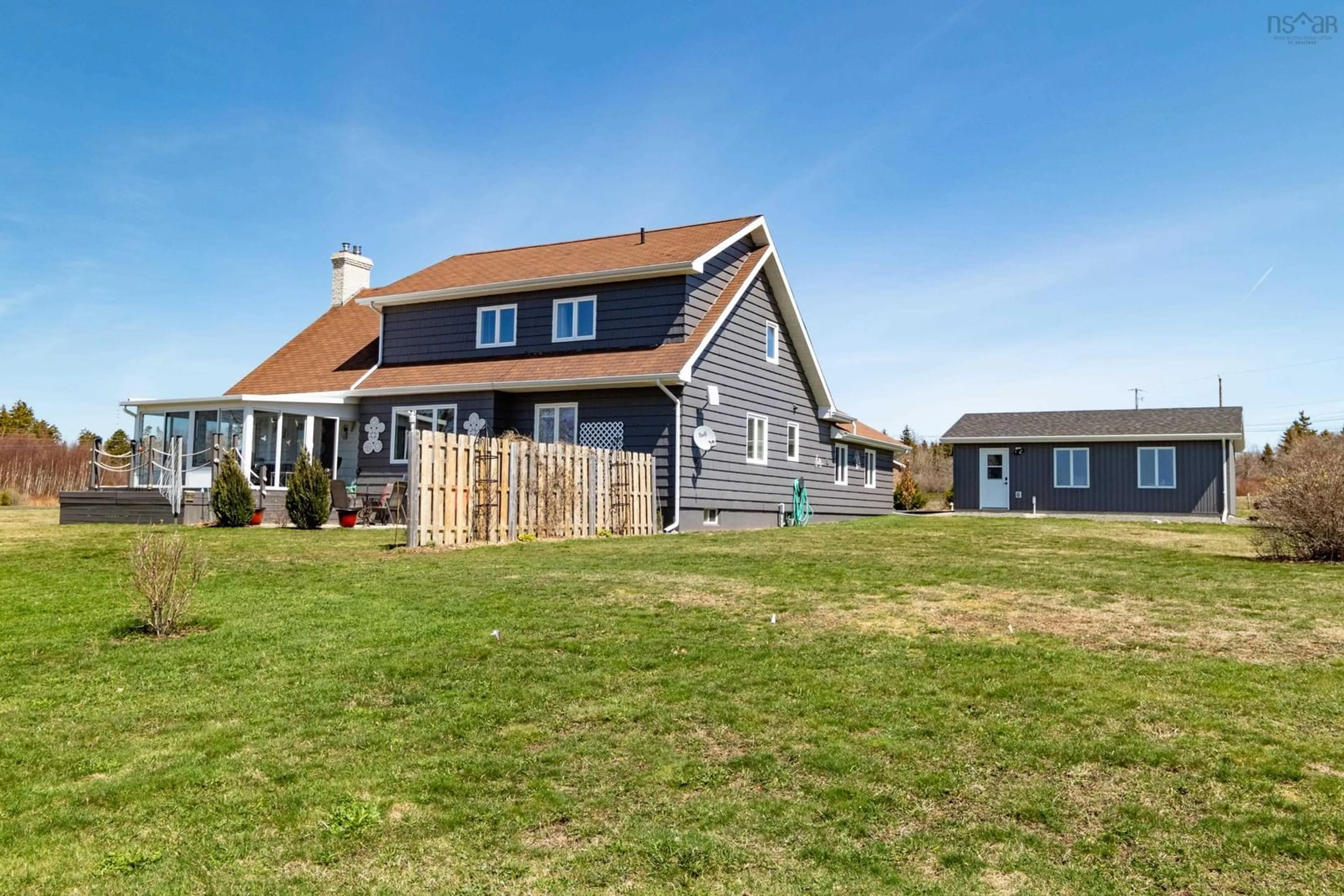 A pic from outside/outdoor area/front of a property/back of a property/a pic from drone, unknown for 53 Jovite Rd, Saulnierville Station Nova Scotia B0W 2Z0