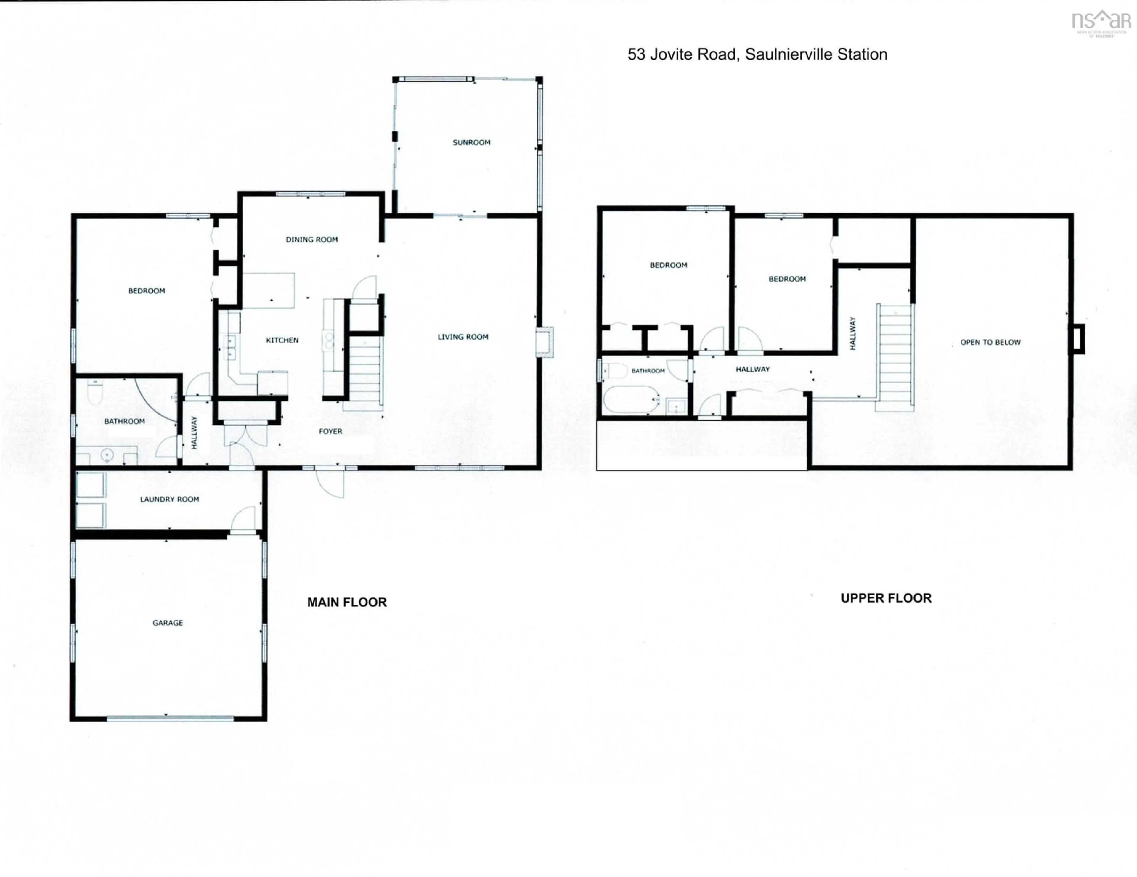 Floor plan for 53 Jovite Rd, Saulnierville Station Nova Scotia B0W 2Z0