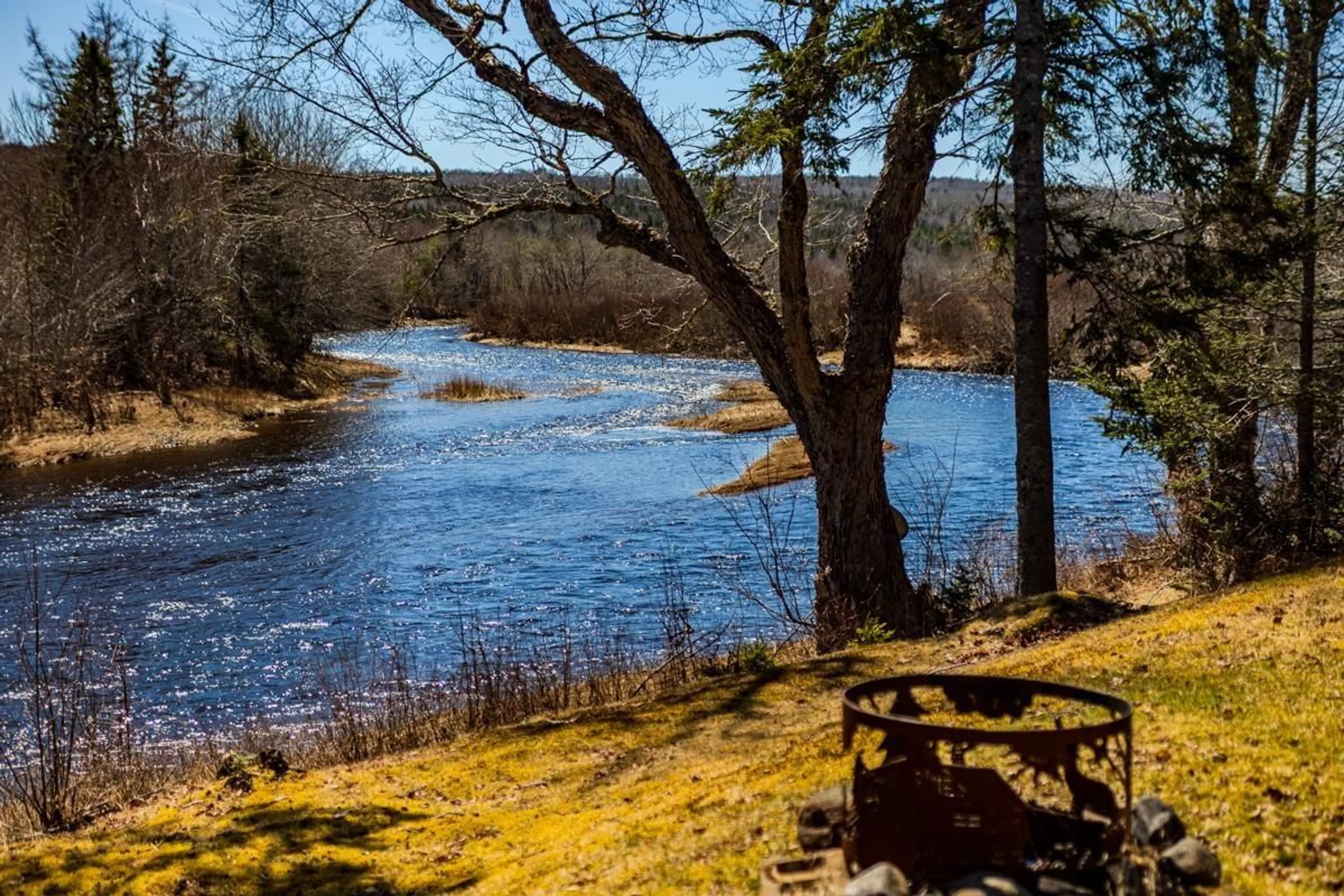 Patio, water/lake/river/ocean view for 215 Macintosh Rd, Caledonia Nova Scotia B0H 1E0