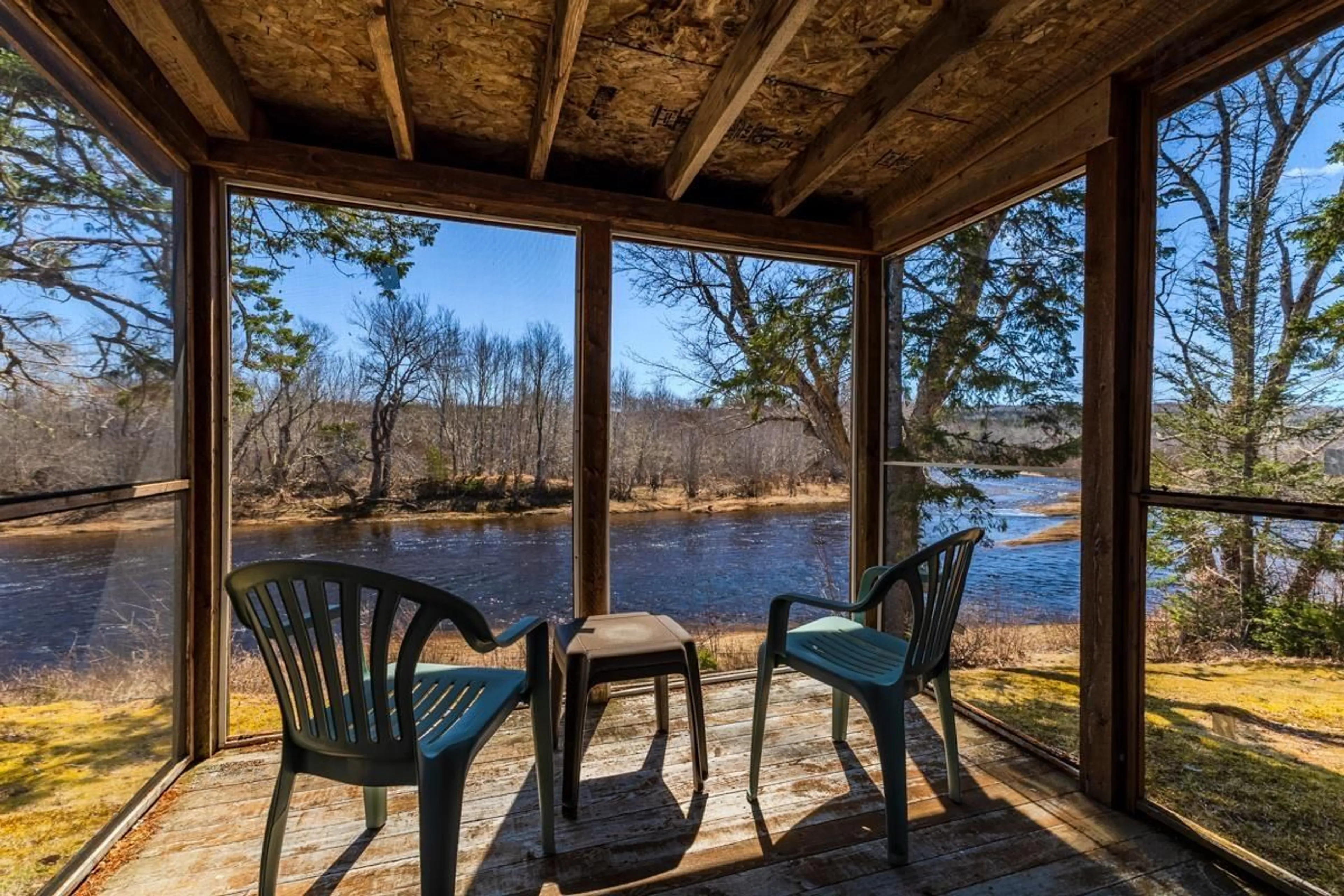 Patio, water/lake/river/ocean view for 215 Macintosh Rd, Caledonia Nova Scotia B0H 1E0