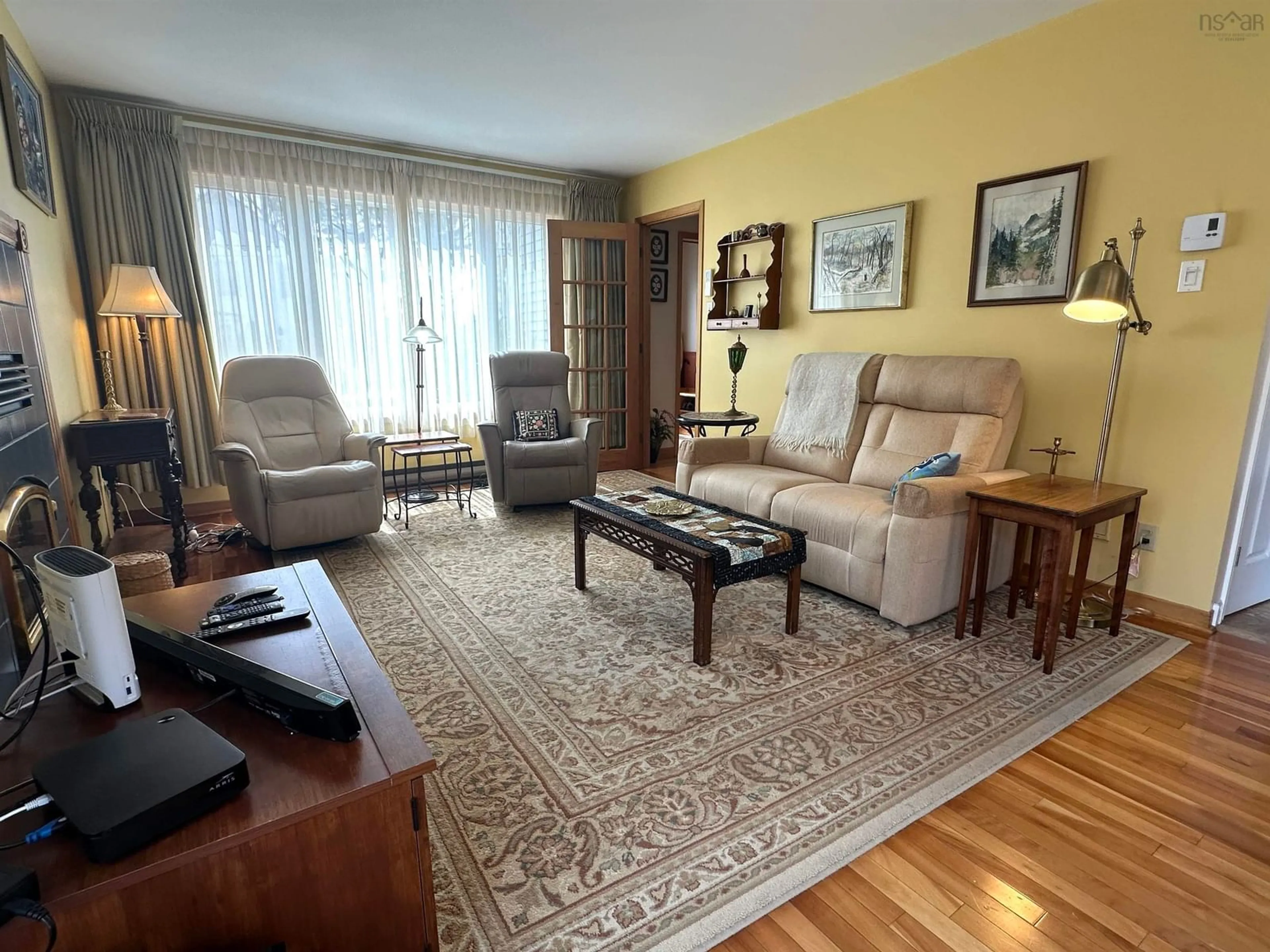 Living room with furniture, unknown for 46 Old Falls Rd, Liverpool Nova Scotia B0T 1K0