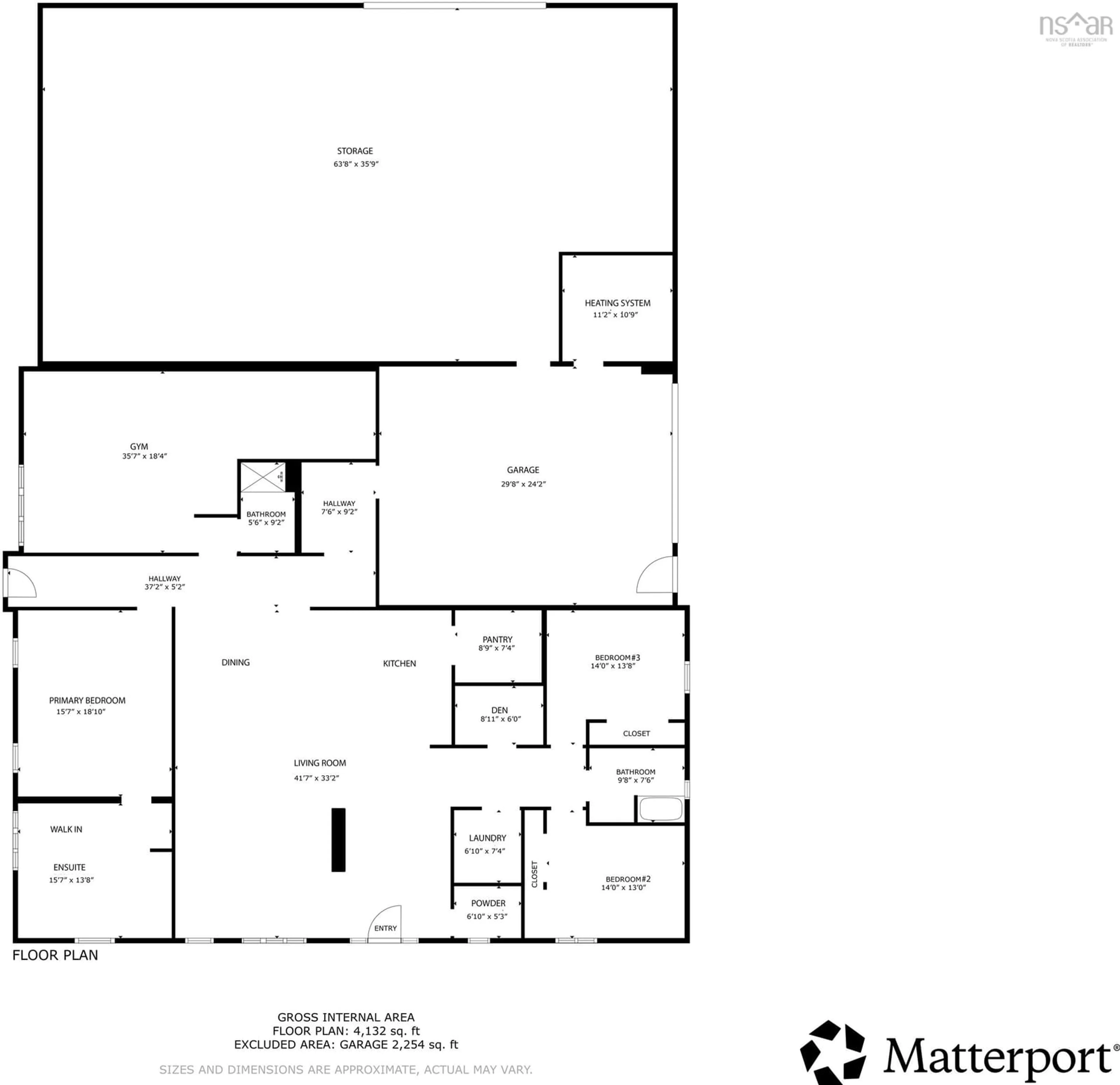 Floor plan for 35 George Cyril Dr, Lawrencetown Nova Scotia B2Z 1E2