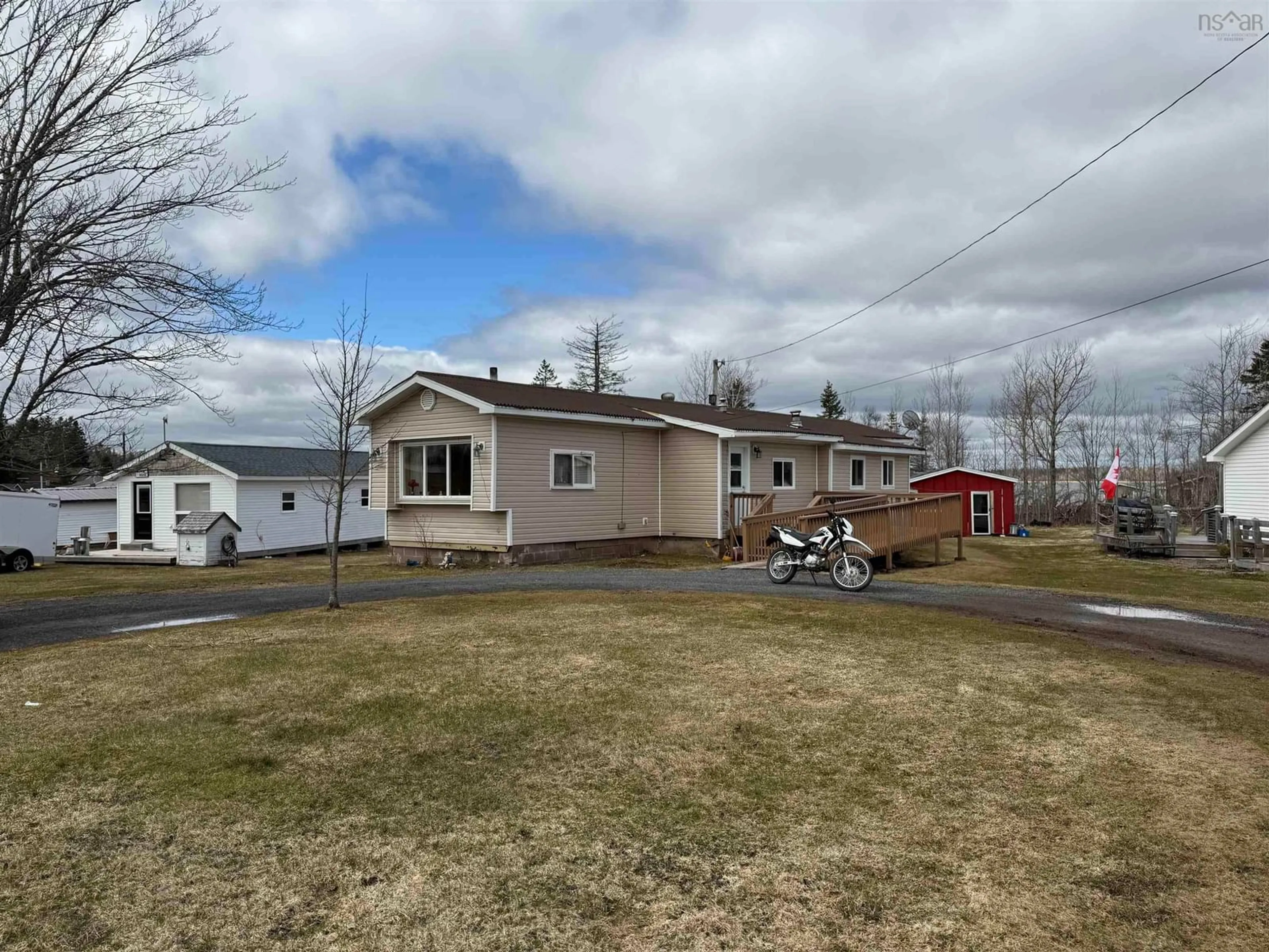 A pic from outside/outdoor area/front of a property/back of a property/a pic from drone, street for 21 Jackson Point Rd, Tidnish Bridge Nova Scotia B4H 3X9