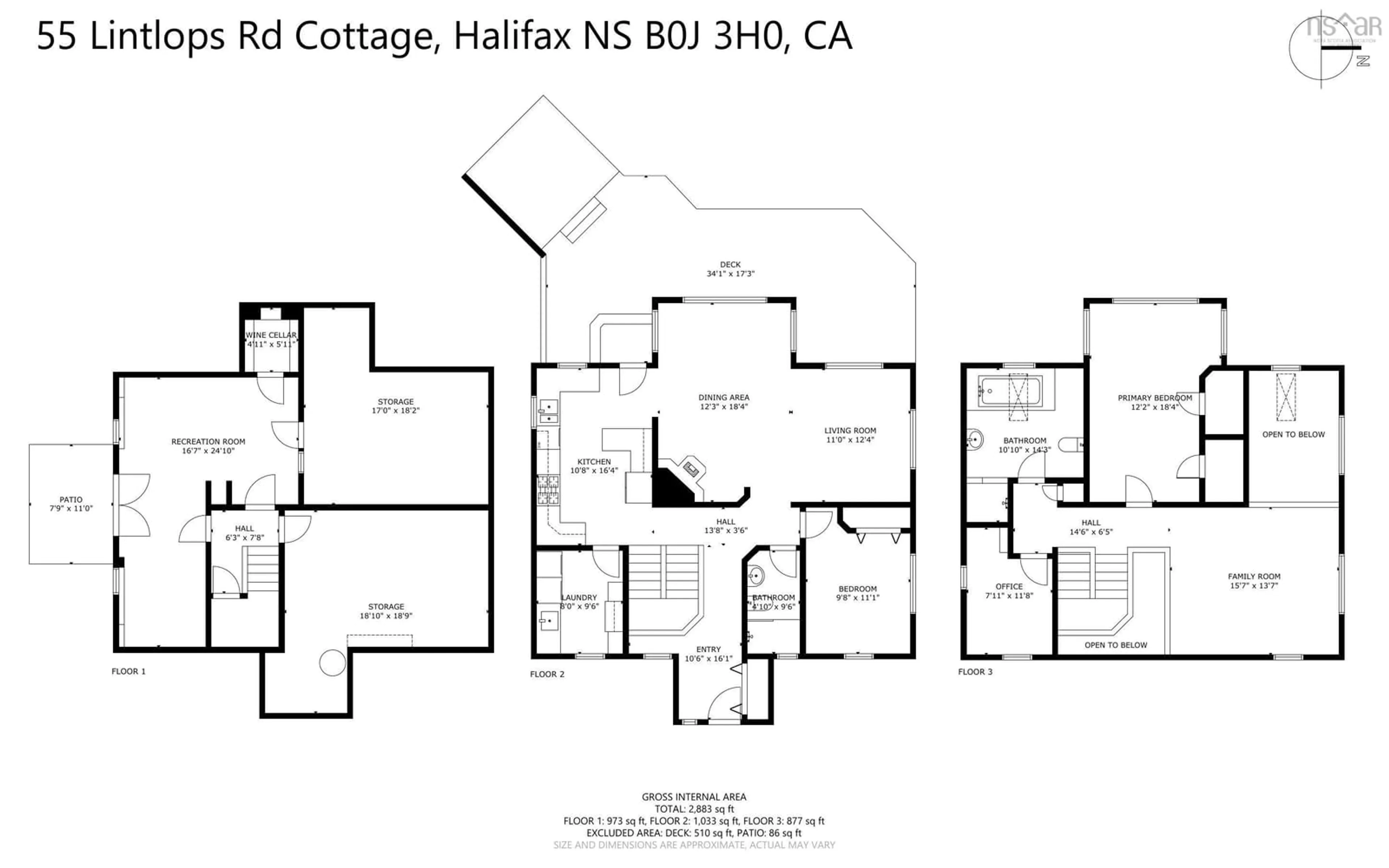 Floor plan for 55 Lintlops Rd, Murphy Cove Nova Scotia B0J 3H0