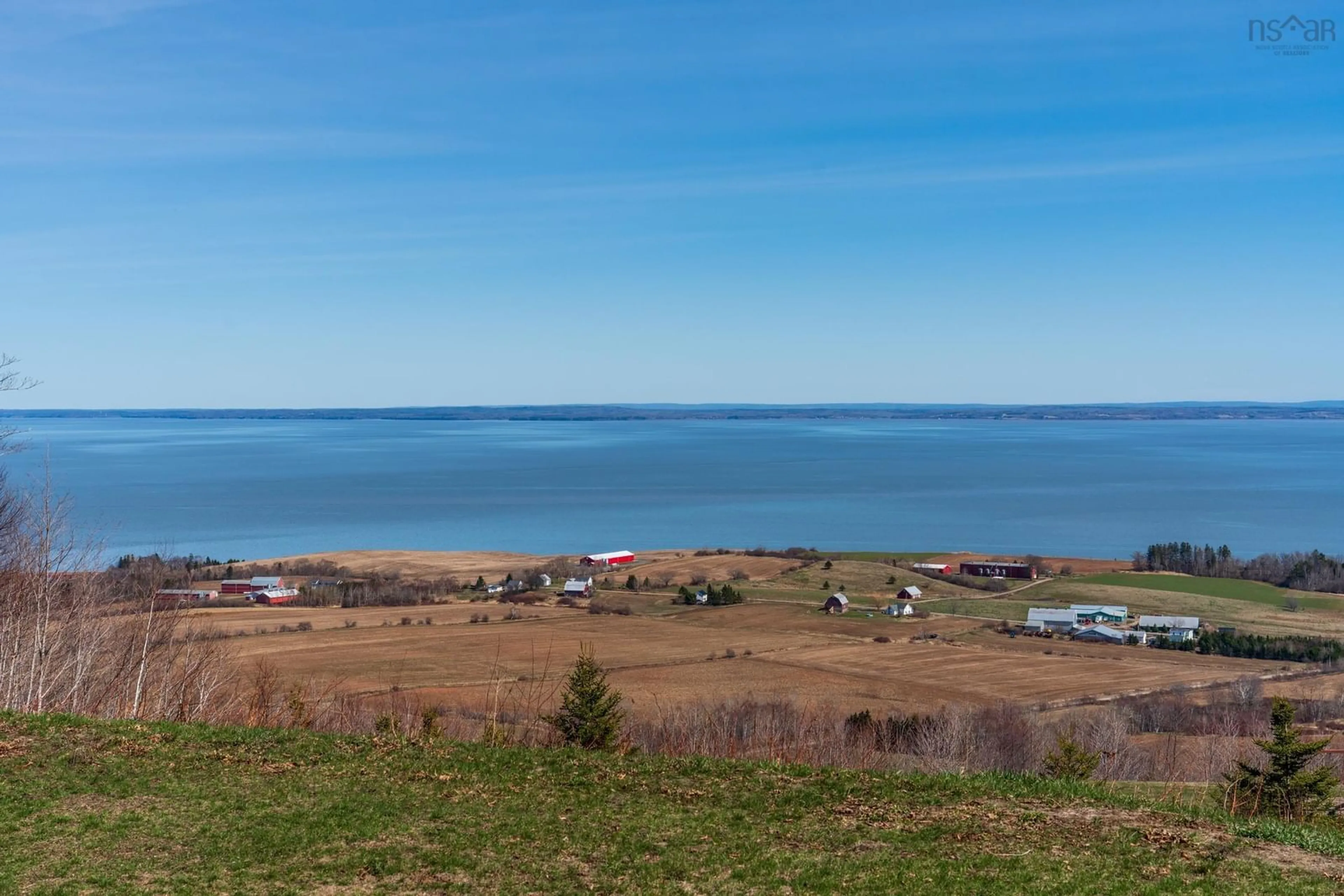 A pic from outside/outdoor area/front of a property/back of a property/a pic from drone, water/lake/river/ocean view for 4004 Highway 358, South Scots Bay Nova Scotia B0P 1H0