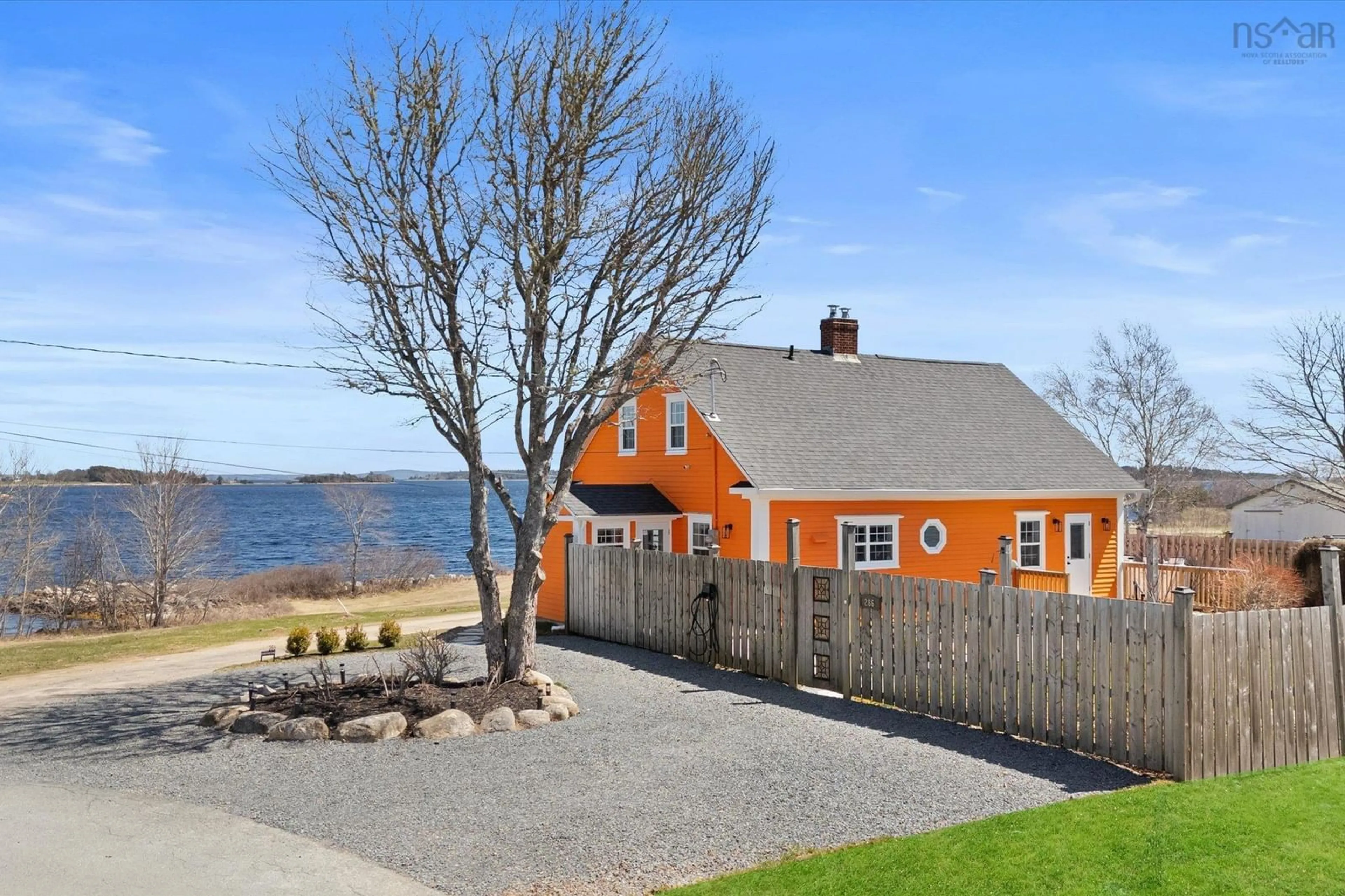 Patio, water/lake/river/ocean view for 286 Silver Point Rd, Martins River Nova Scotia B0J 3E0