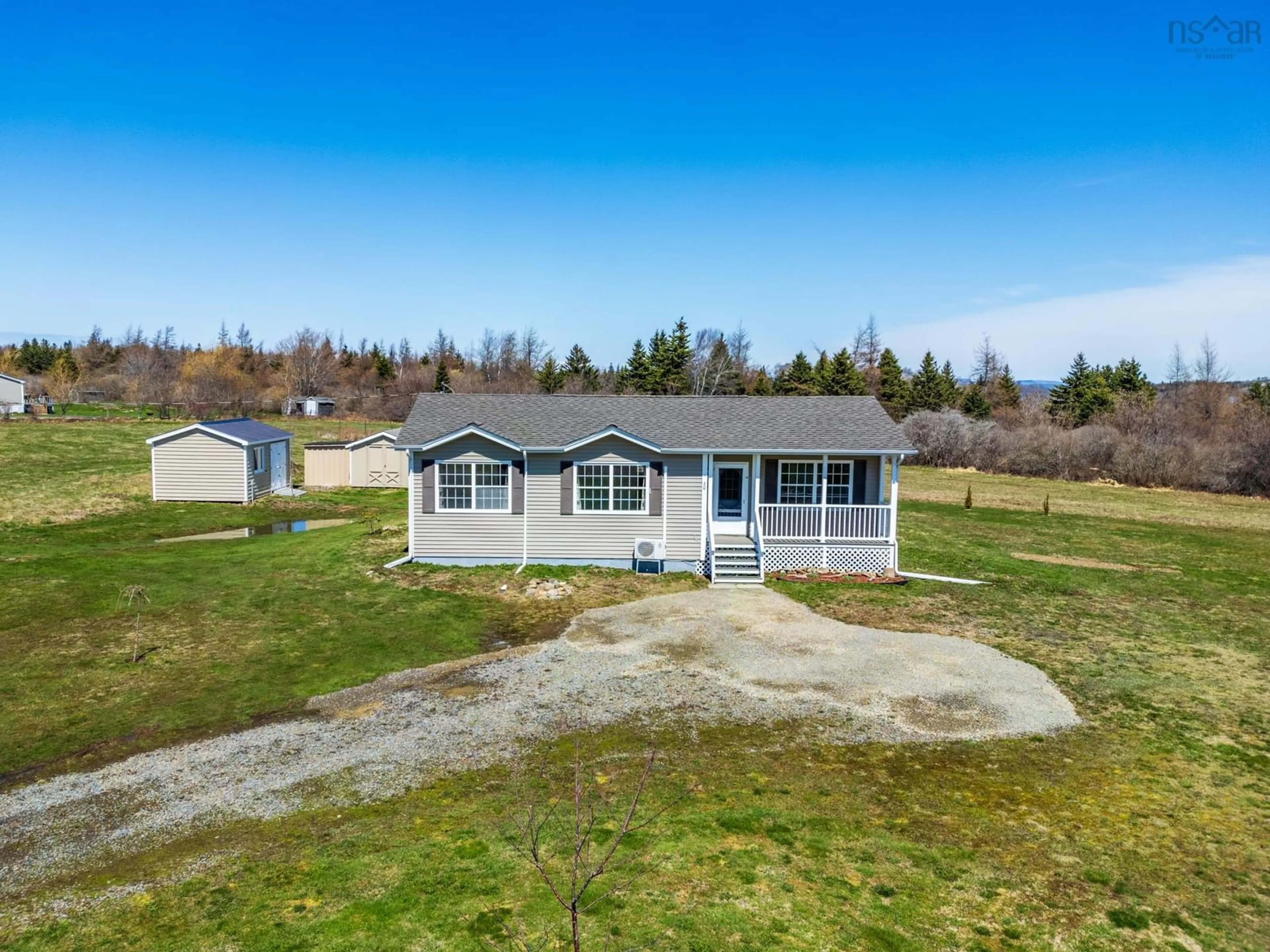 A pic from outside/outdoor area/front of a property/back of a property/a pic from drone, water/lake/river/ocean view for 30 Kinney Road, Ashmore Nova Scotia B0W 3T0