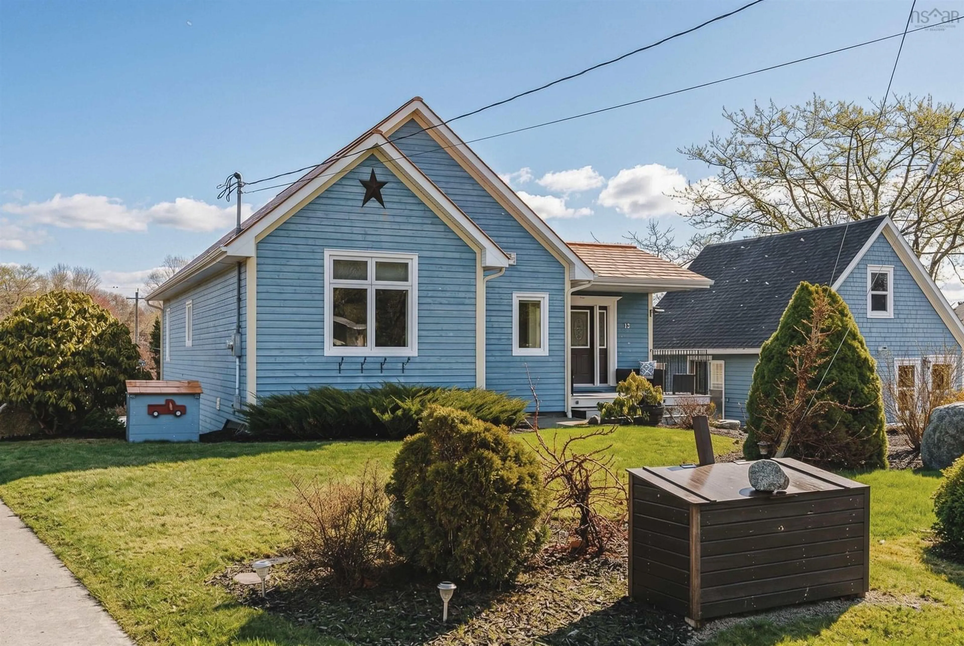 Home with vinyl exterior material, street for 11 East River Point Rd, East River Point Nova Scotia B0J 1T0