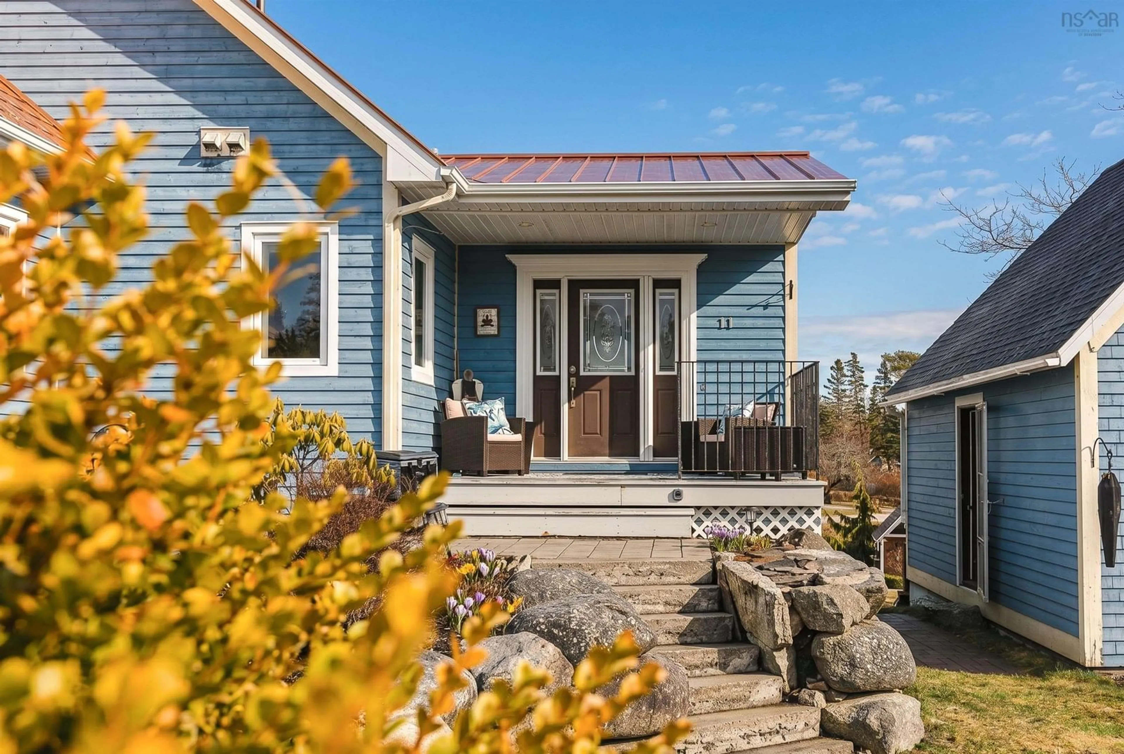 Home with vinyl exterior material, street for 11 East River Point Rd, East River Point Nova Scotia B0J 1T0