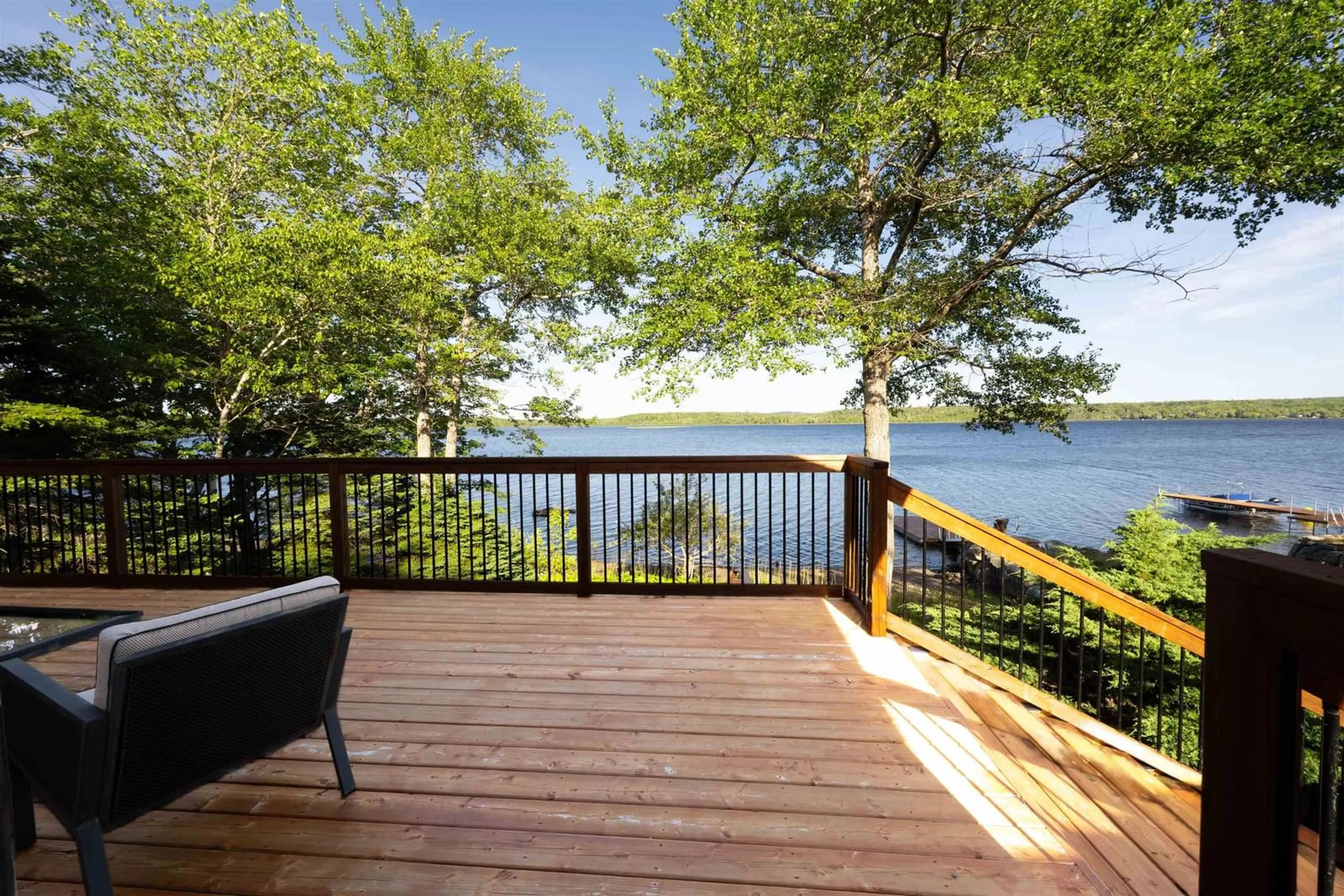 Patio, water/lake/river/ocean view for 23 Juniper Lane, Upper Lakeville Nova Scotia B0J 1W0