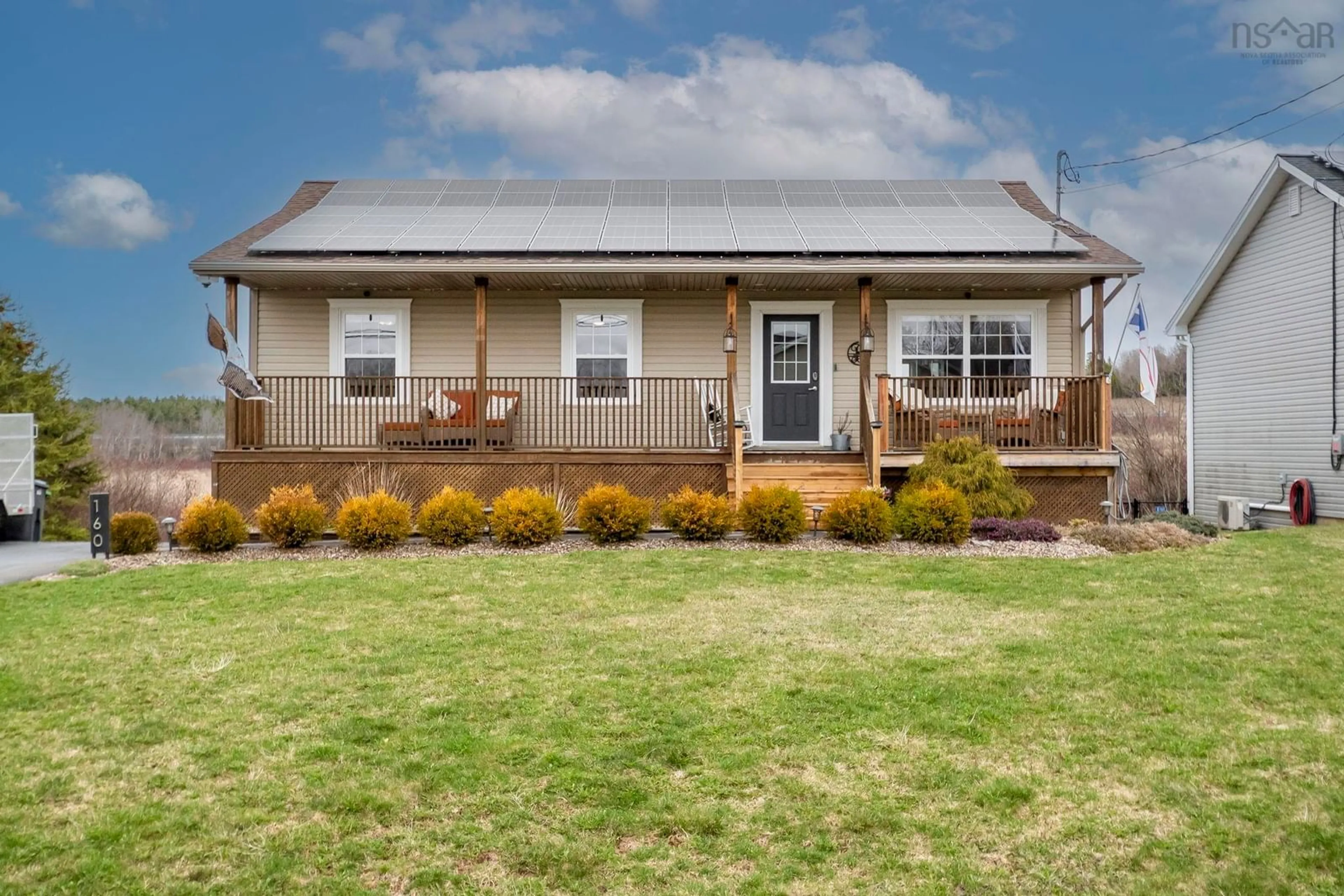 Home with vinyl exterior material, street for 160 Underwood Rd, Garlands Crossing Nova Scotia B0N 2T0