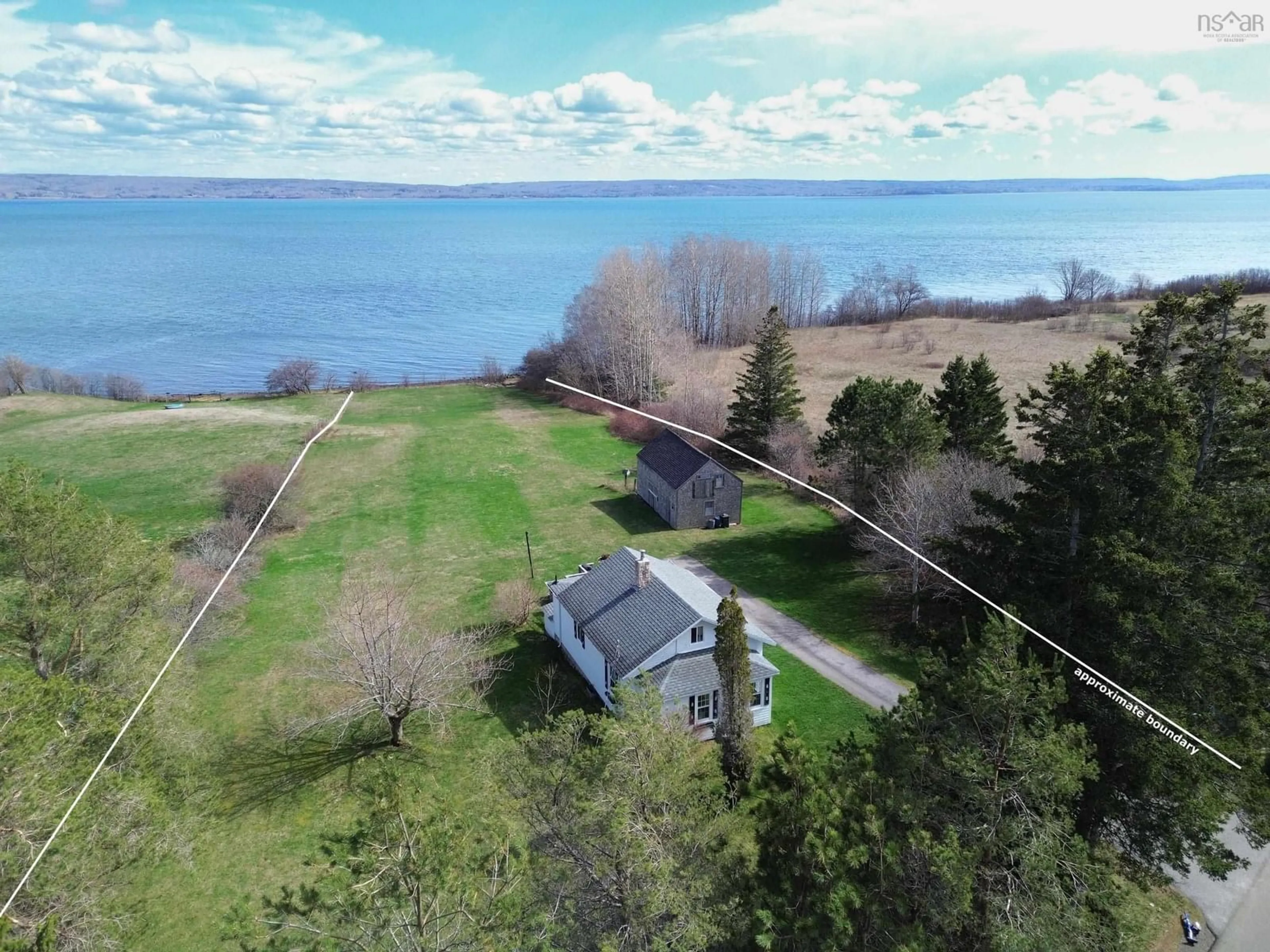 A pic from outside/outdoor area/front of a property/back of a property/a pic from drone, water/lake/river/ocean view for 1692 Granville Rd, Port Wade Nova Scotia B0S 1A0