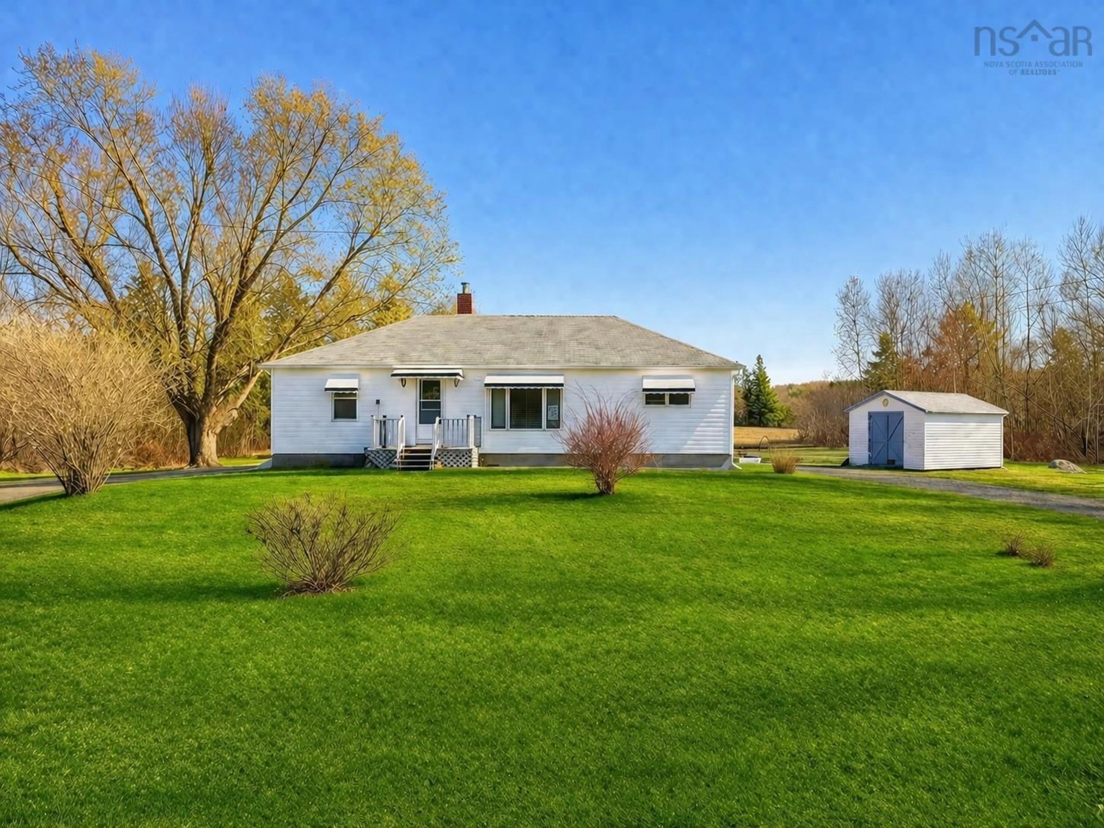 A pic from outside/outdoor area/front of a property/back of a property/a pic from drone, unknown for 2252 Highway 1, Upper Clements Nova Scotia B0S 1A0