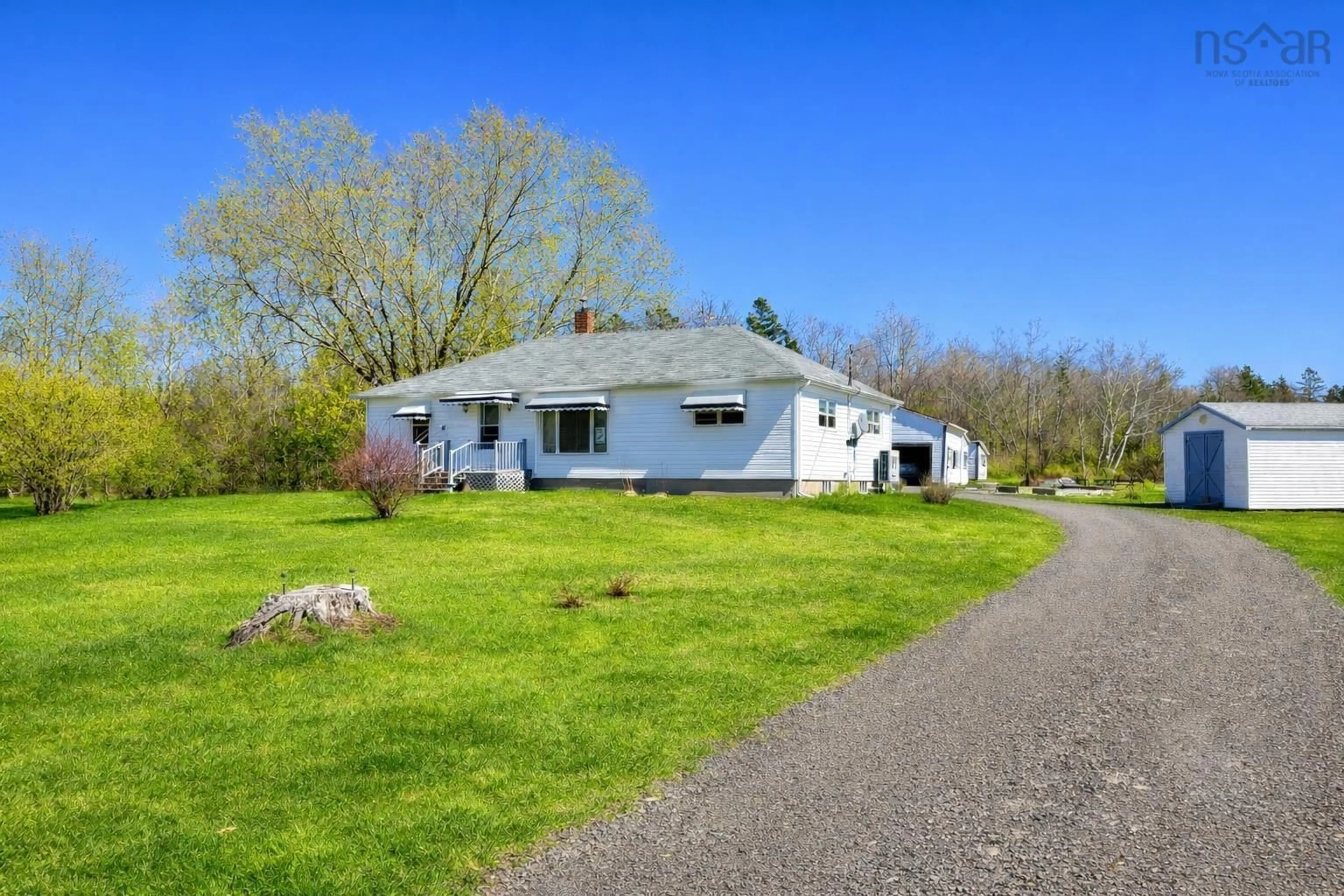 A pic from outside/outdoor area/front of a property/back of a property/a pic from drone, unknown for 2252 Highway 1, Upper Clements Nova Scotia B0S 1A0