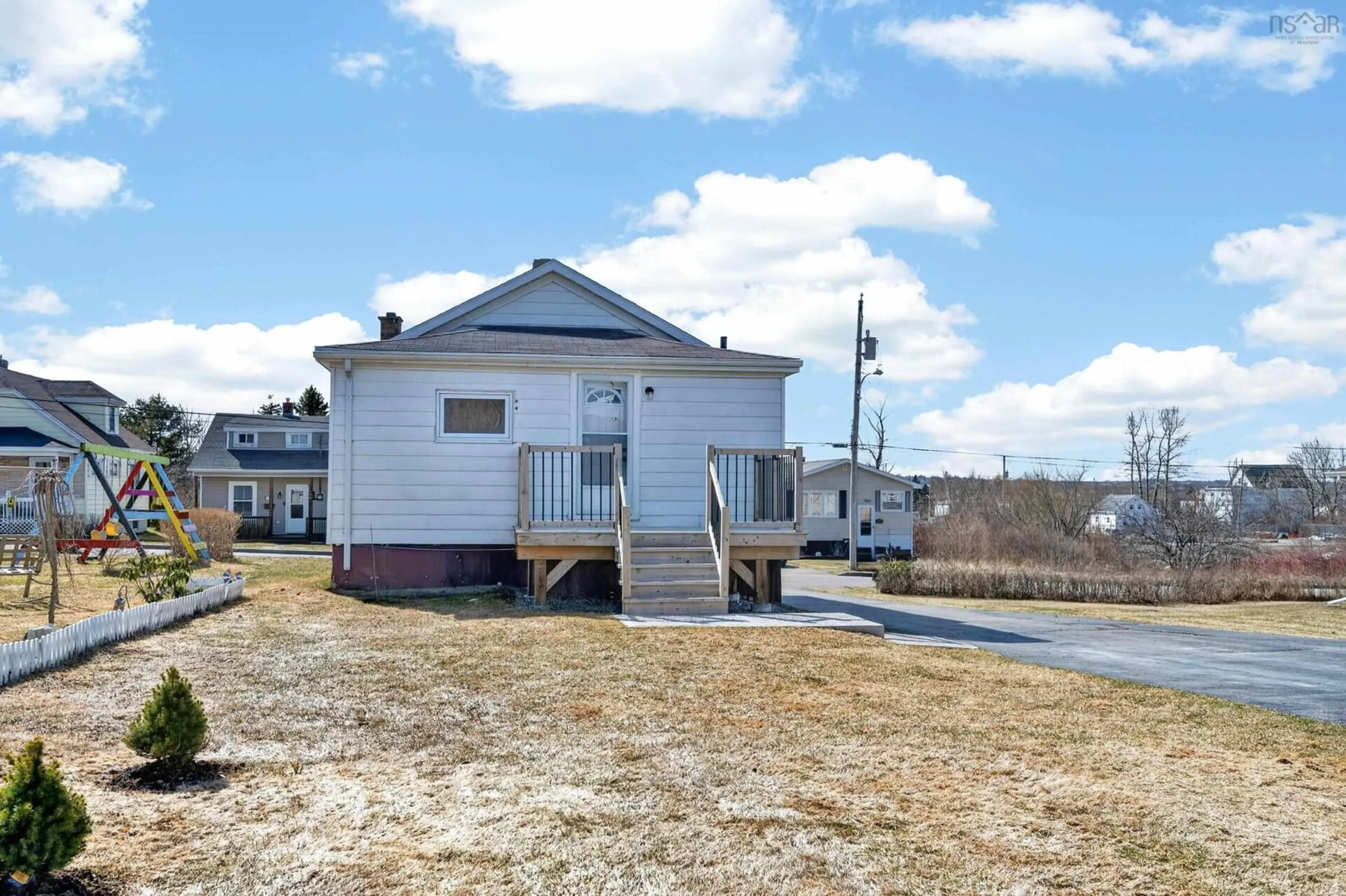 A pic from outside/outdoor area/front of a property/back of a property/a pic from drone, unknown for 123 Maloney St, Sydney Nova Scotia B1N 2C7
