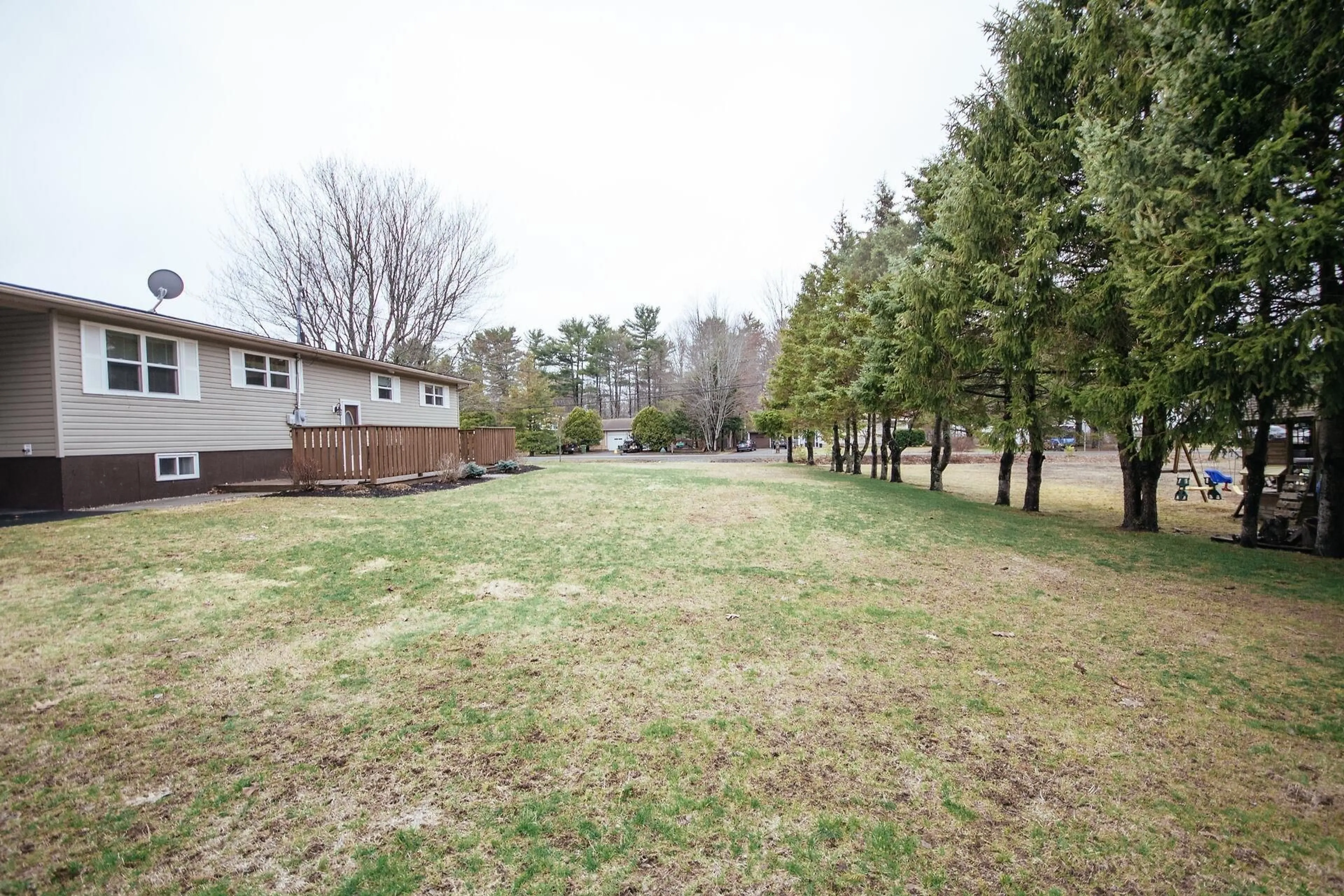 A pic from outside/outdoor area/front of a property/back of a property/a pic from drone, forest/trees view for 2810 Pinecrest Dr, Coldbrook Nova Scotia B4R 1B5