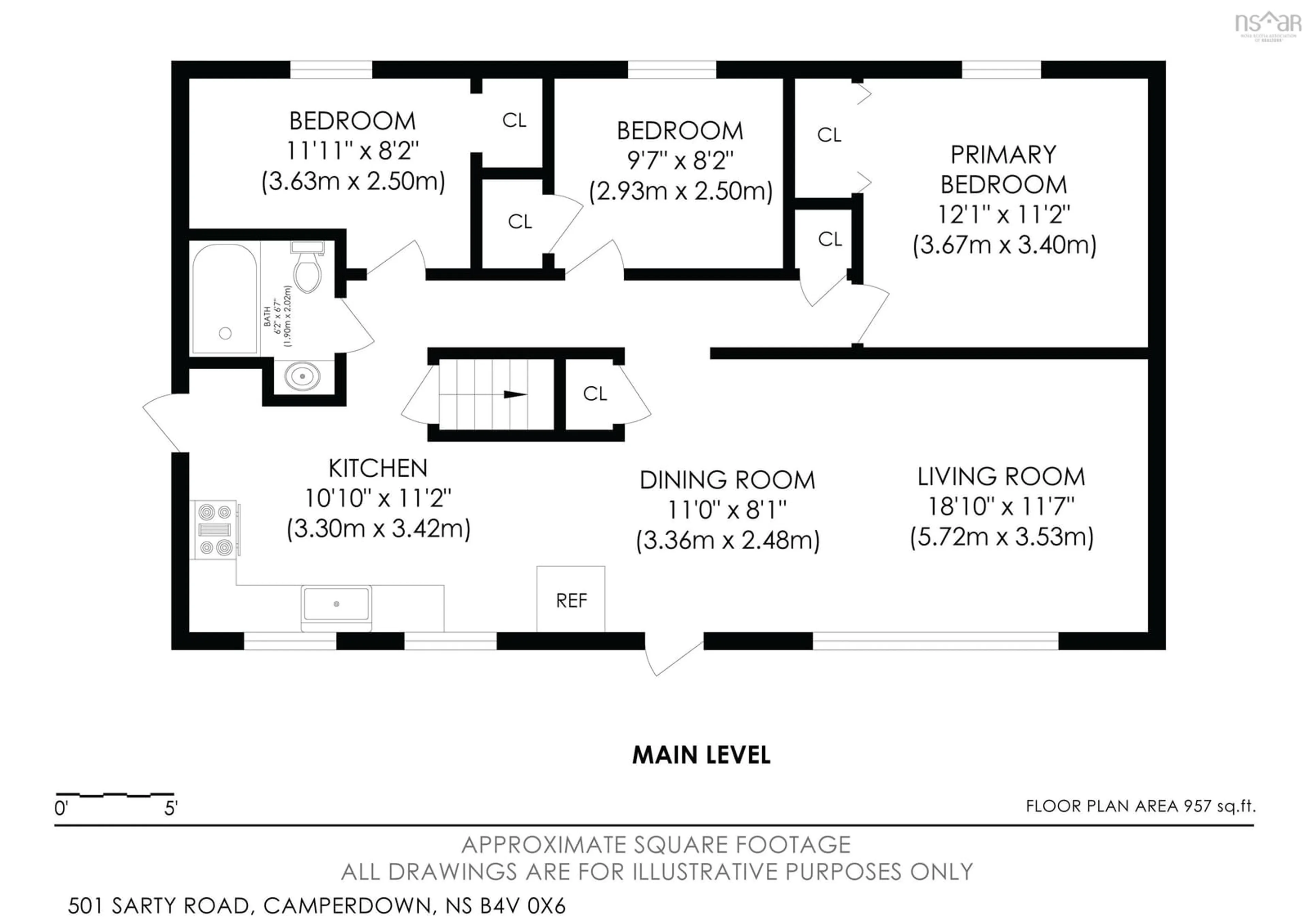 Floor plan for 501 Sarty Rd, Camperdown Nova Scotia B4V 6V3