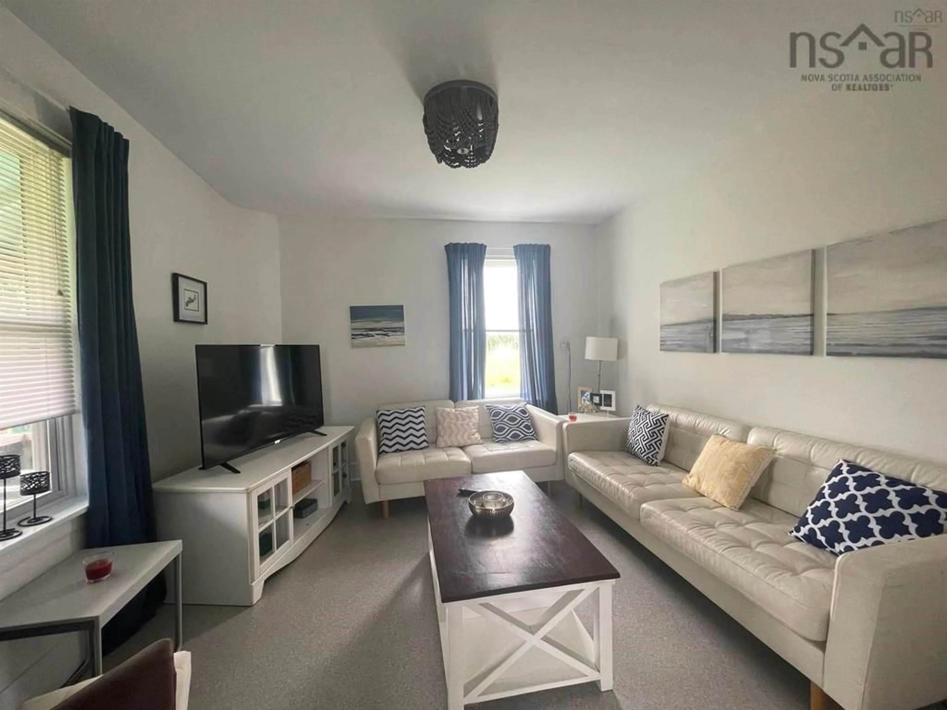 Living room with furniture, floor is not visible for 43 Eds Lane, Caribou River Nova Scotia B0K 1H0