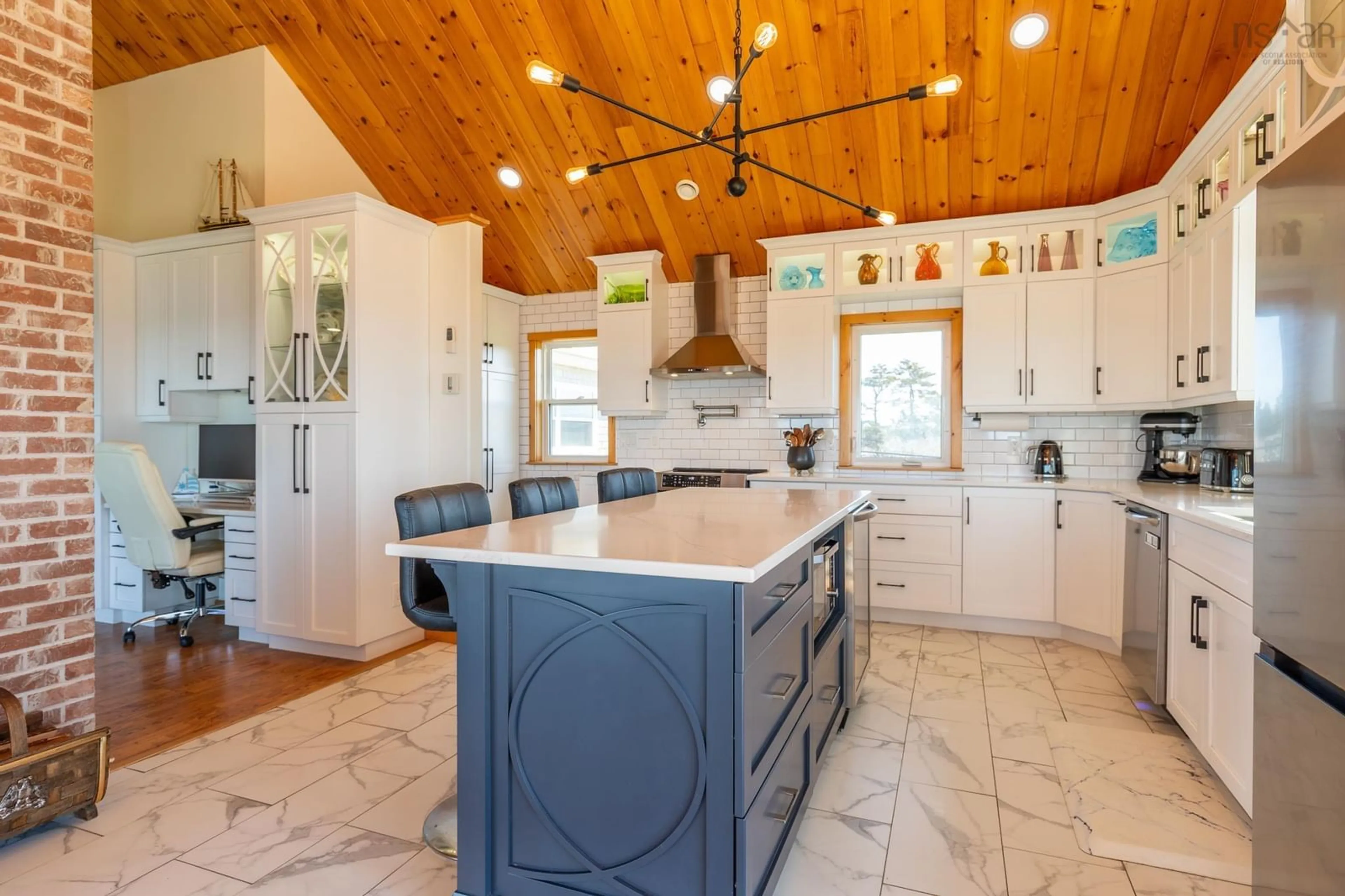 Open concept kitchen, ceramic/tile floor for 2435 Main Shore Rd, Port Maitland Nova Scotia B5A 5V1