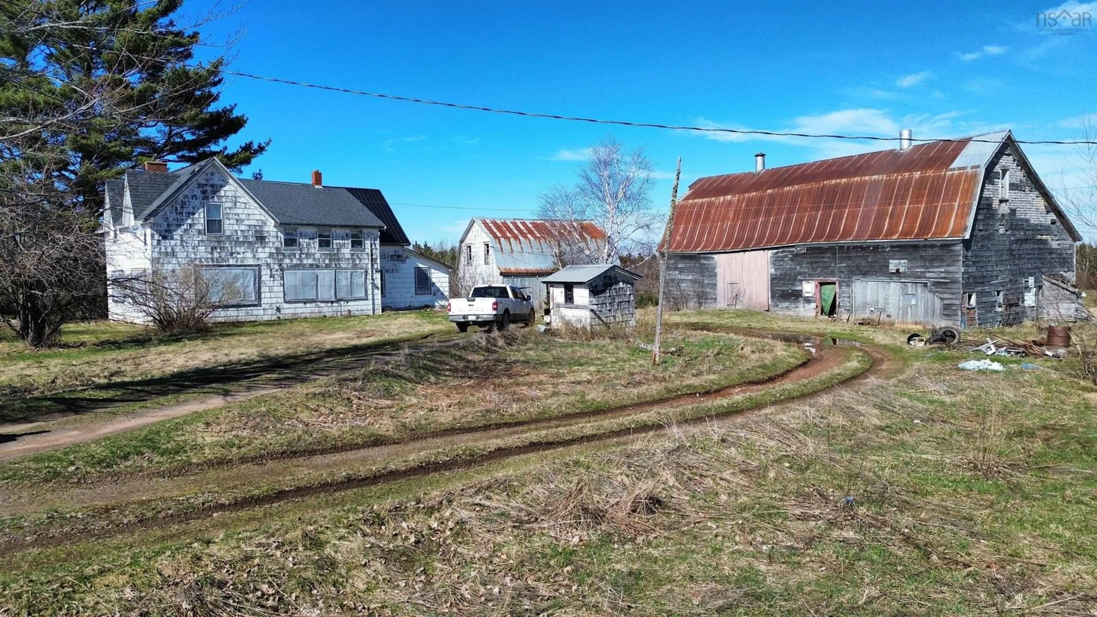 A pic from outside/outdoor area/front of a property/back of a property/a pic from drone, street for 5882 New Truro Rd, New Annan Nova Scotia B0K 1V0