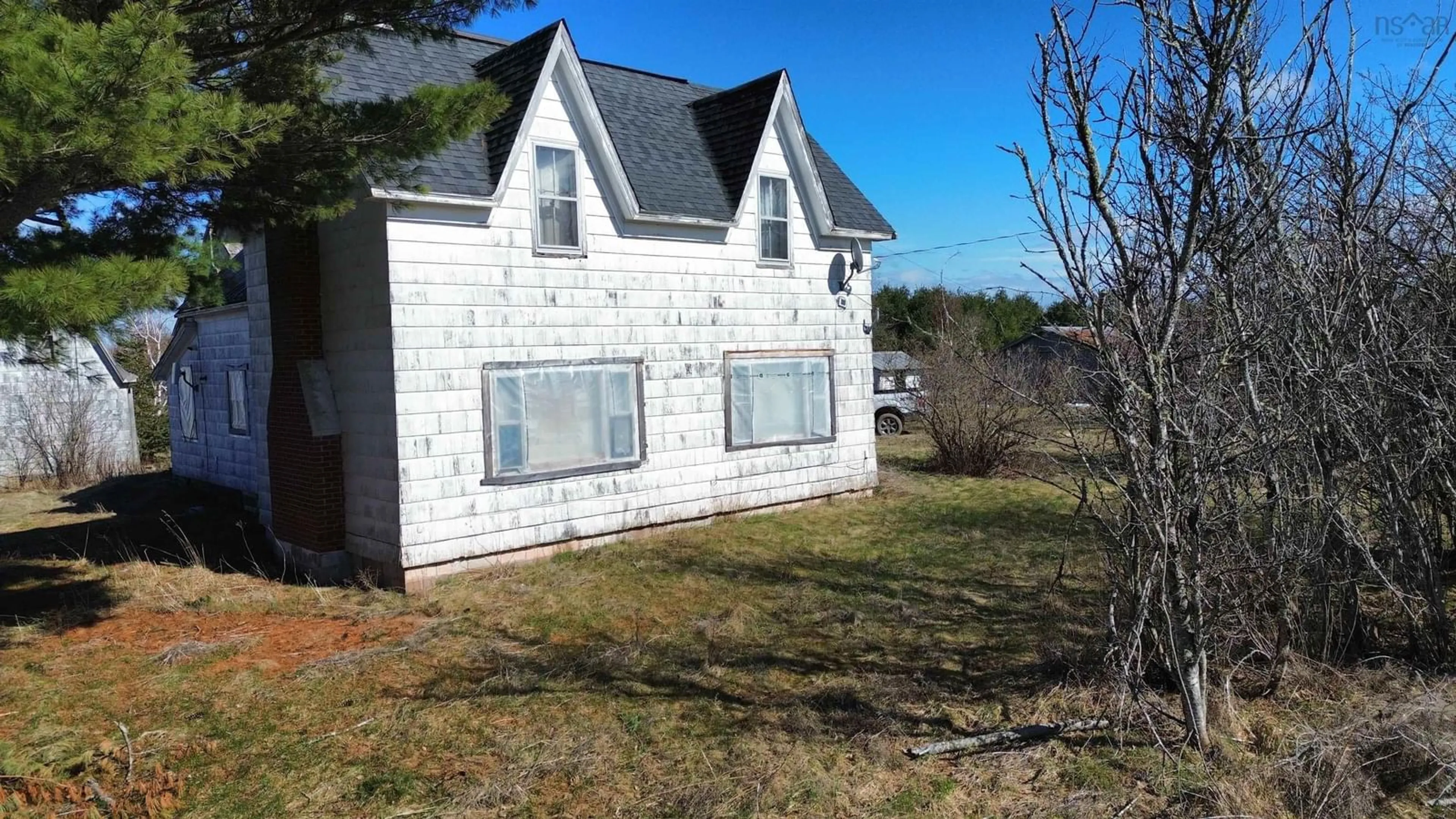 A pic from outside/outdoor area/front of a property/back of a property/a pic from drone, building for 5882 New Truro Rd, New Annan Nova Scotia B0K 1V0