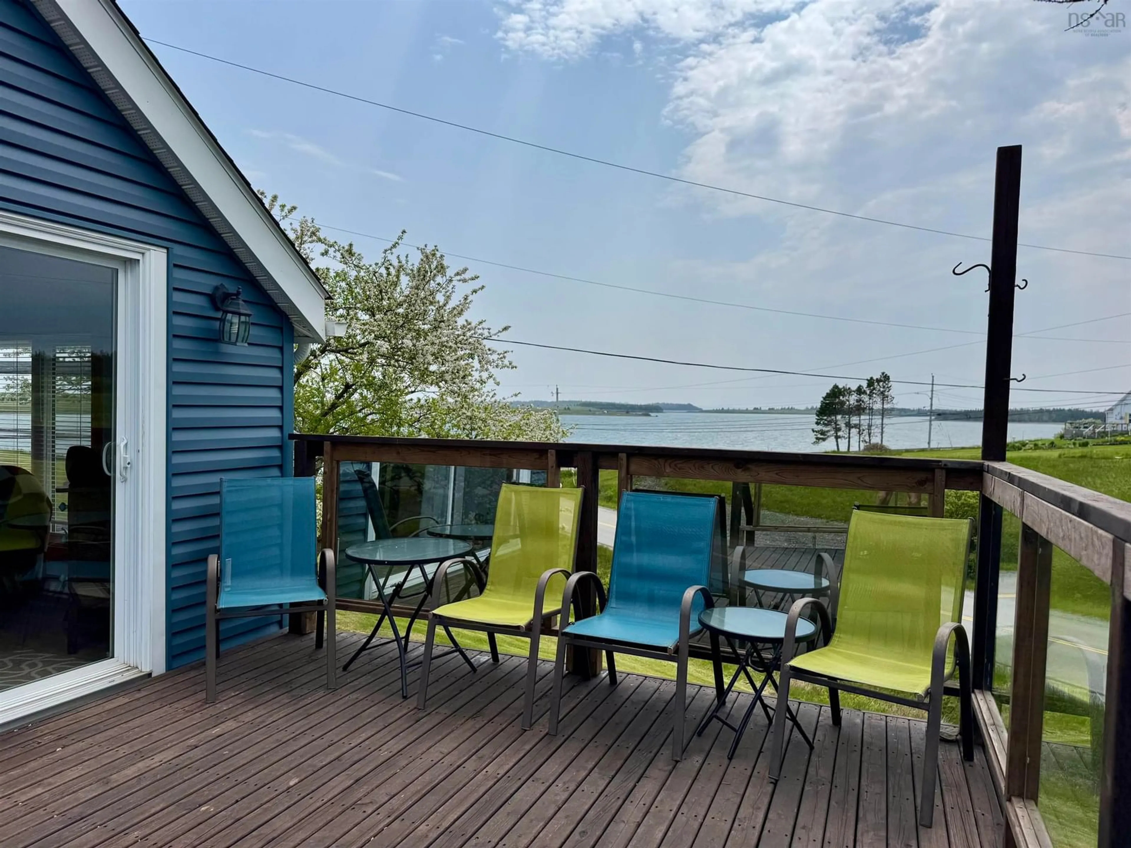 Patio, water/lake/river/ocean view for 22 Janvrin Harbour Rd., St. Marys Nova Scotia B0E 3J0
