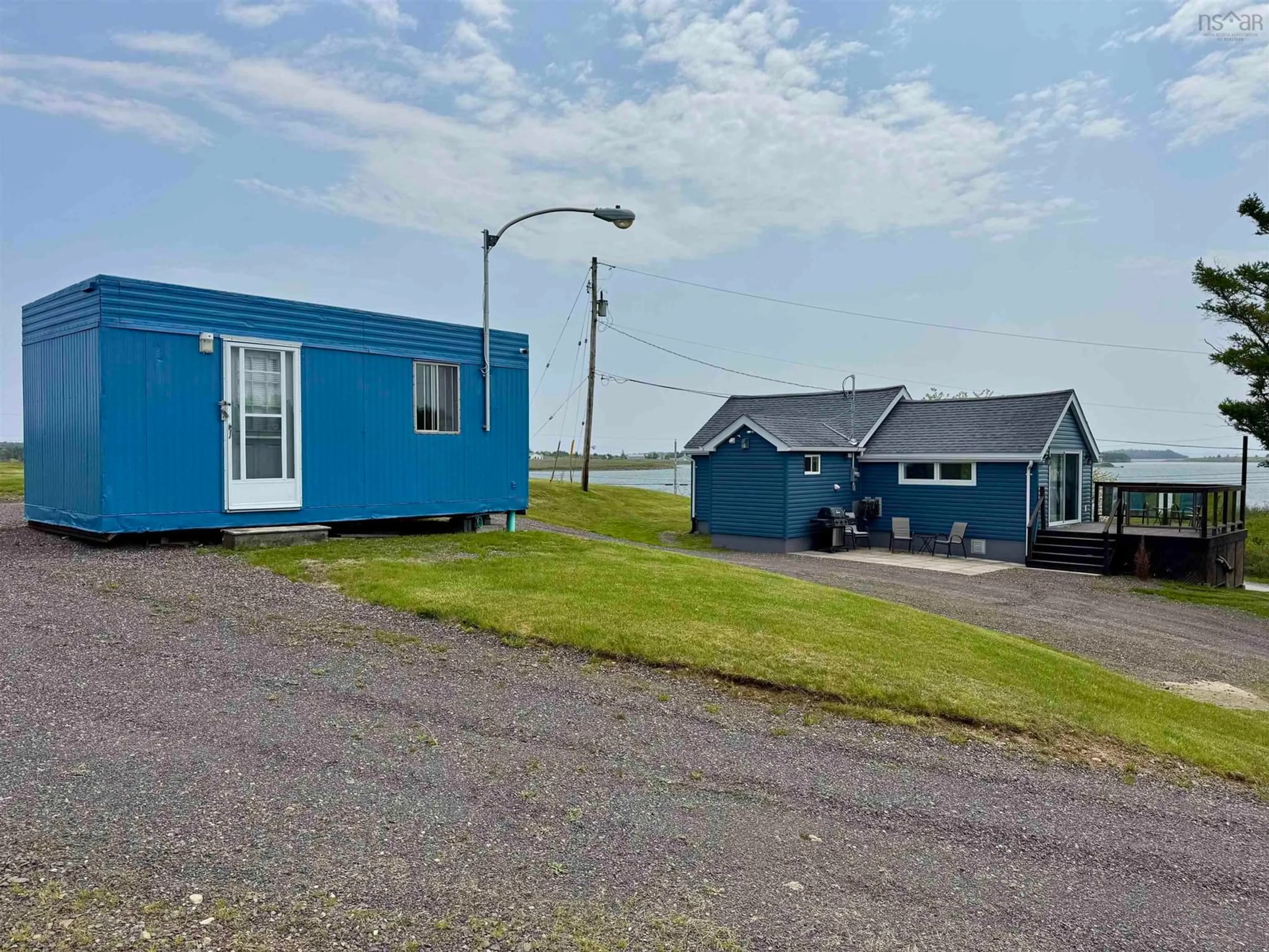 A pic from outside/outdoor area/front of a property/back of a property/a pic from drone, unknown for 22 Janvrin Harbour Rd., St. Marys Nova Scotia B0E 3J0