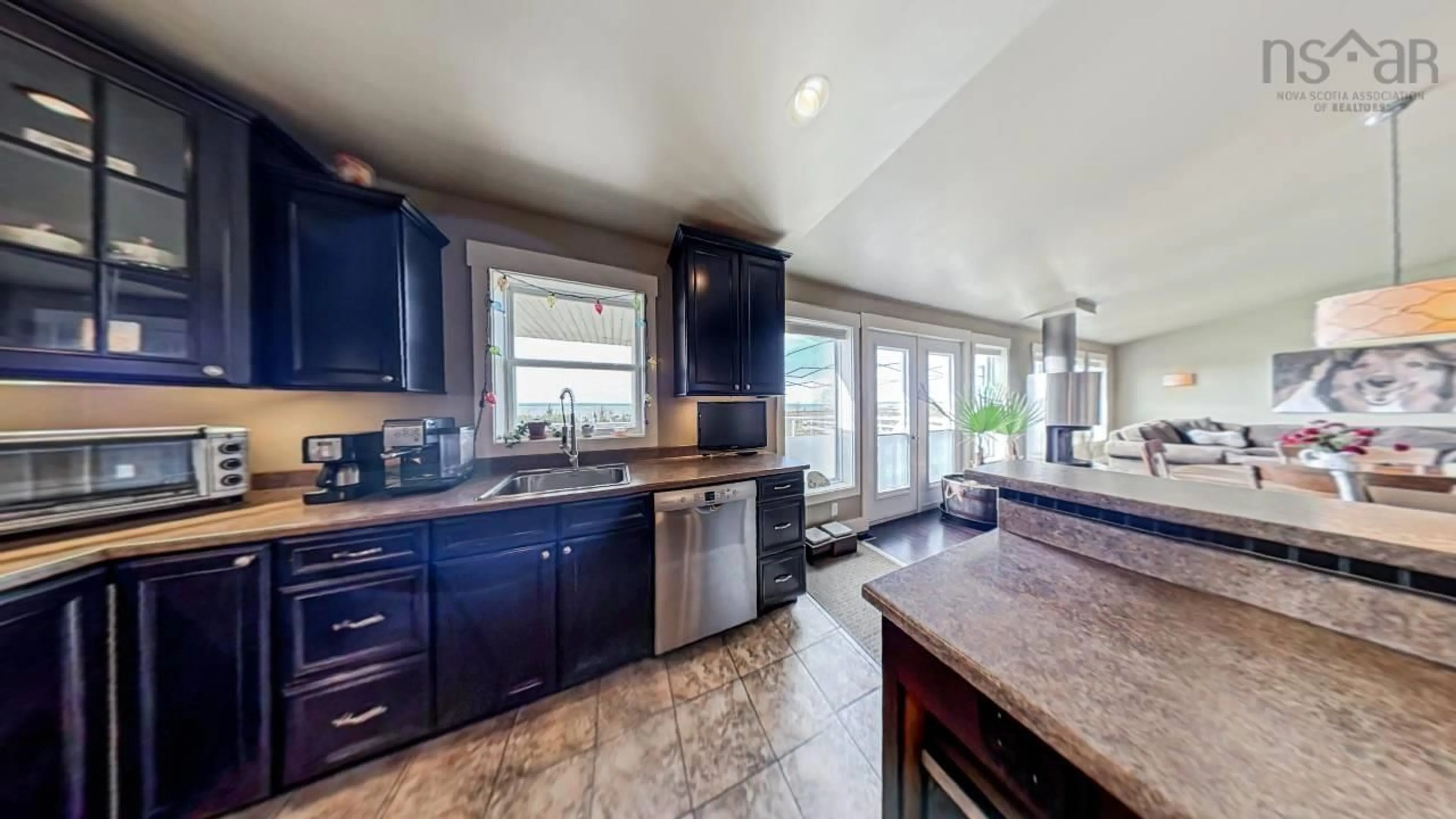 Open concept kitchen, ceramic/tile floor for 8622 Highway 209 #209, Port Greville Nova Scotia B0M 1S0