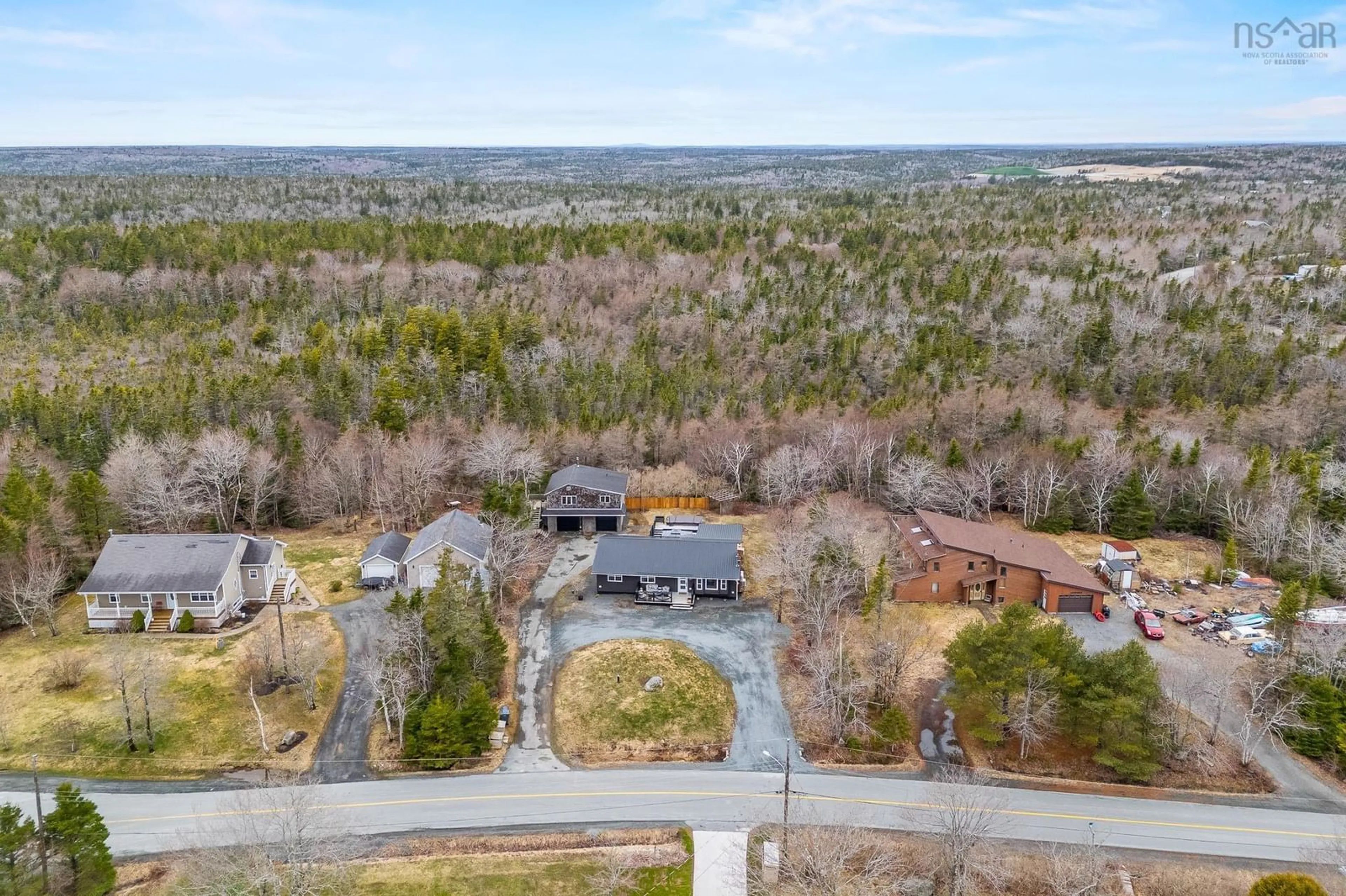 A pic from outside/outdoor area/front of a property/back of a property/a pic from drone, unknown for 345 Whitehead Rd, Harrietsfield Nova Scotia B3V 1B5
