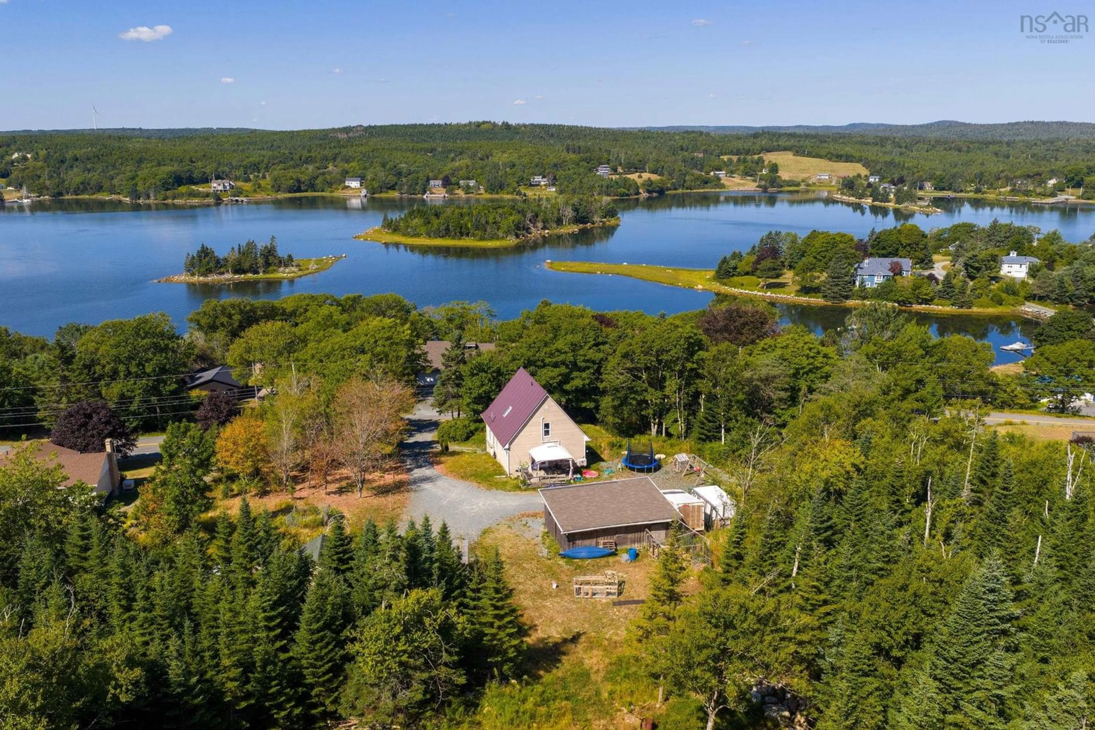 A pic from outside/outdoor area/front of a property/back of a property/a pic from drone, water/lake/river/ocean view for 327 East Petpeswick Rd, East Petpeswick Nova Scotia B0J 2L0