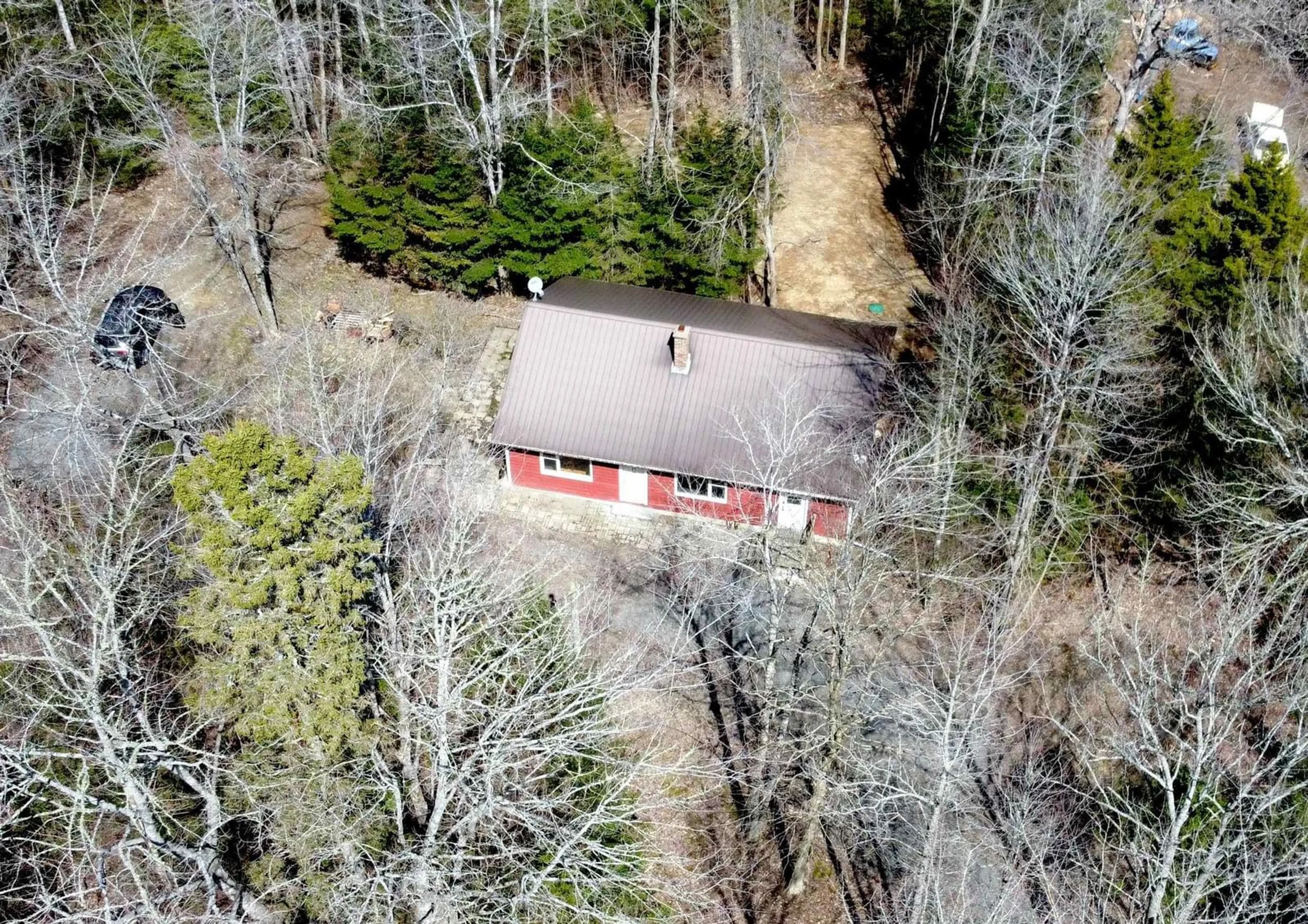A pic from outside/outdoor area/front of a property/back of a property/a pic from drone, forest/trees view for 99 Harry Bond Road Rd, Upper Rawdon Nova Scotia B0N 2N0
