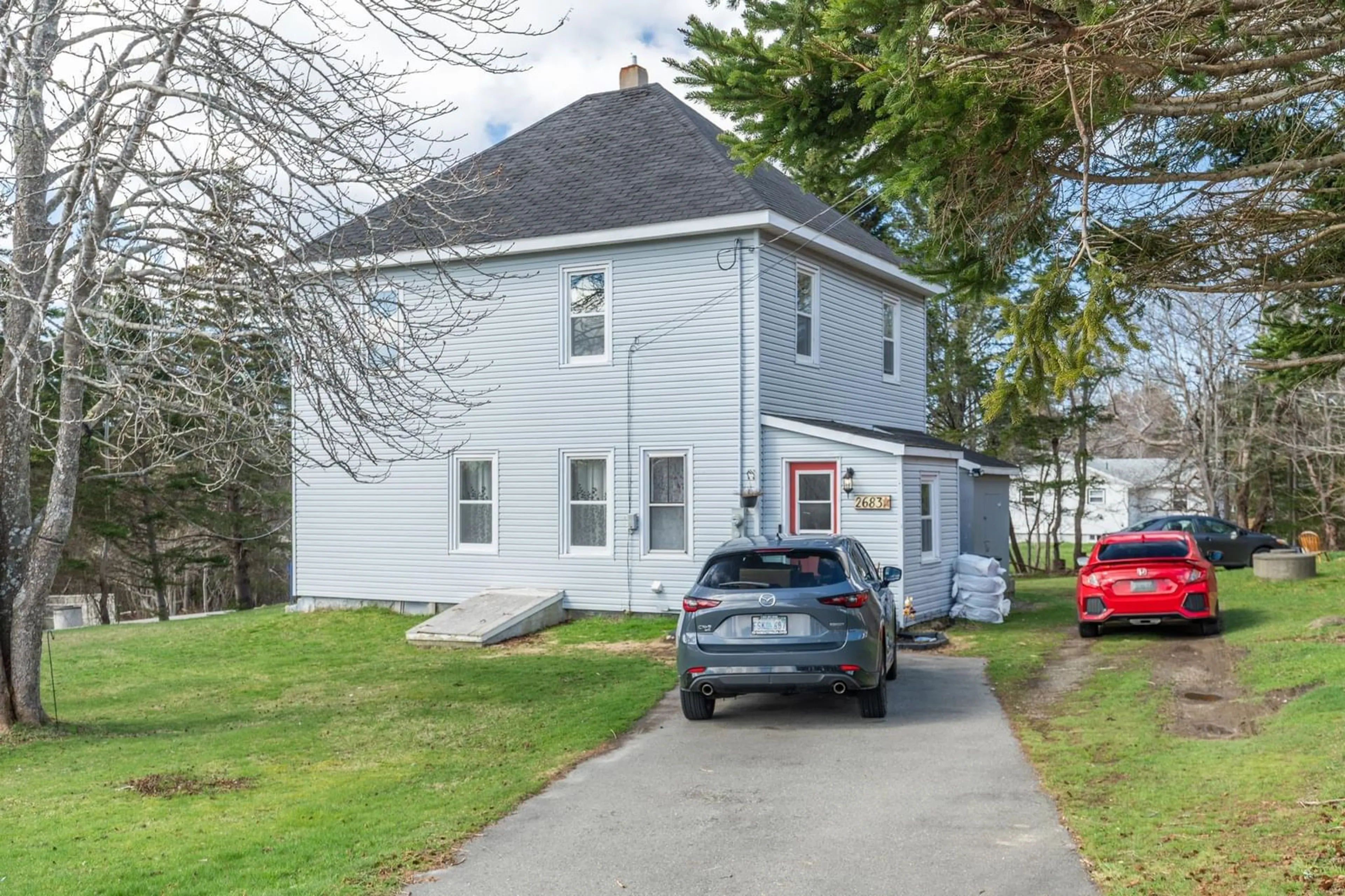 A pic from outside/outdoor area/front of a property/back of a property/a pic from drone, street for 2683 Highway 308, Amiraults Hill Nova Scotia B0W 3M0