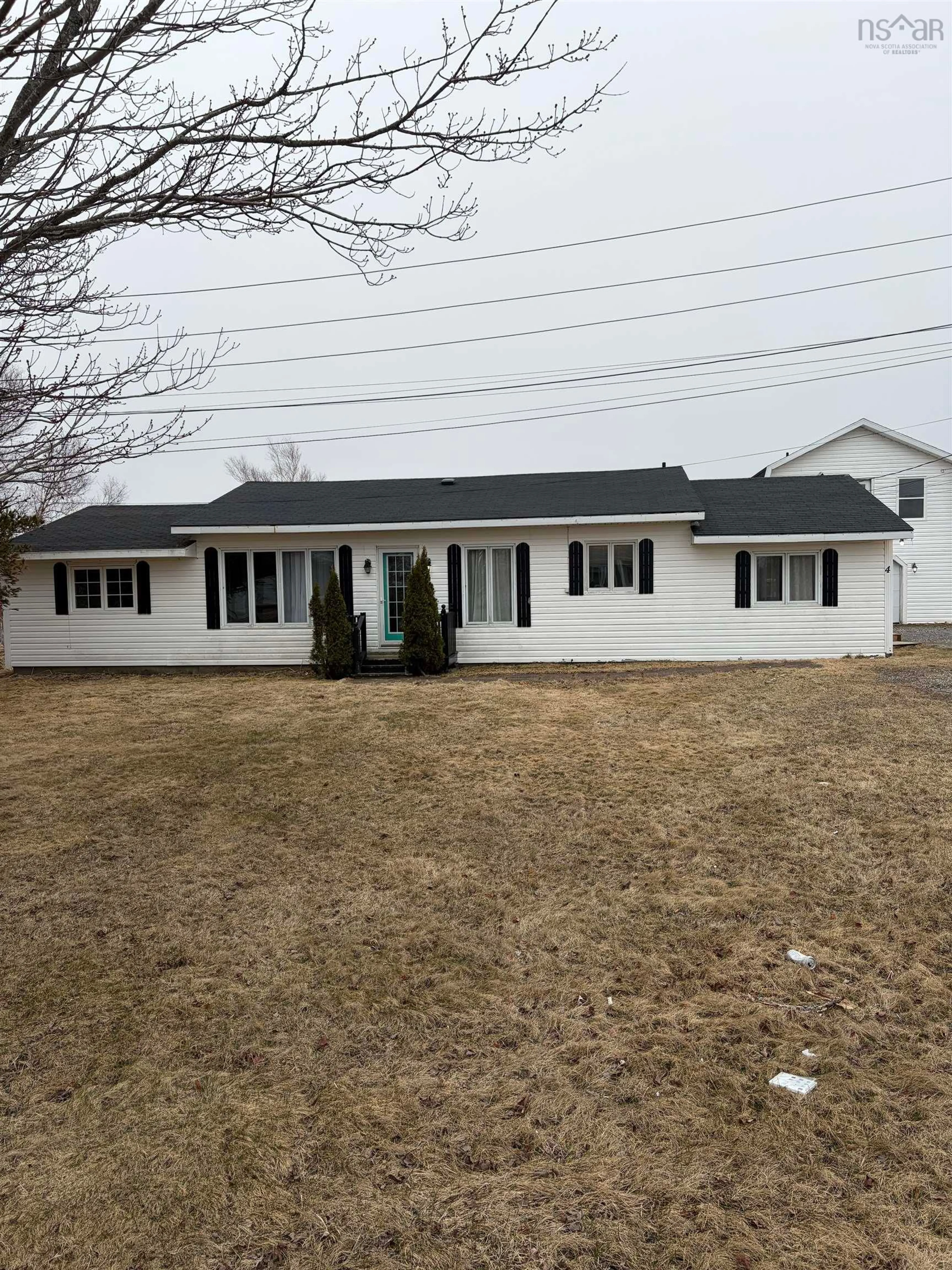 Home with vinyl exterior material, building for 4 Emery Lane, Glace Bay Nova Scotia B1A 6L8