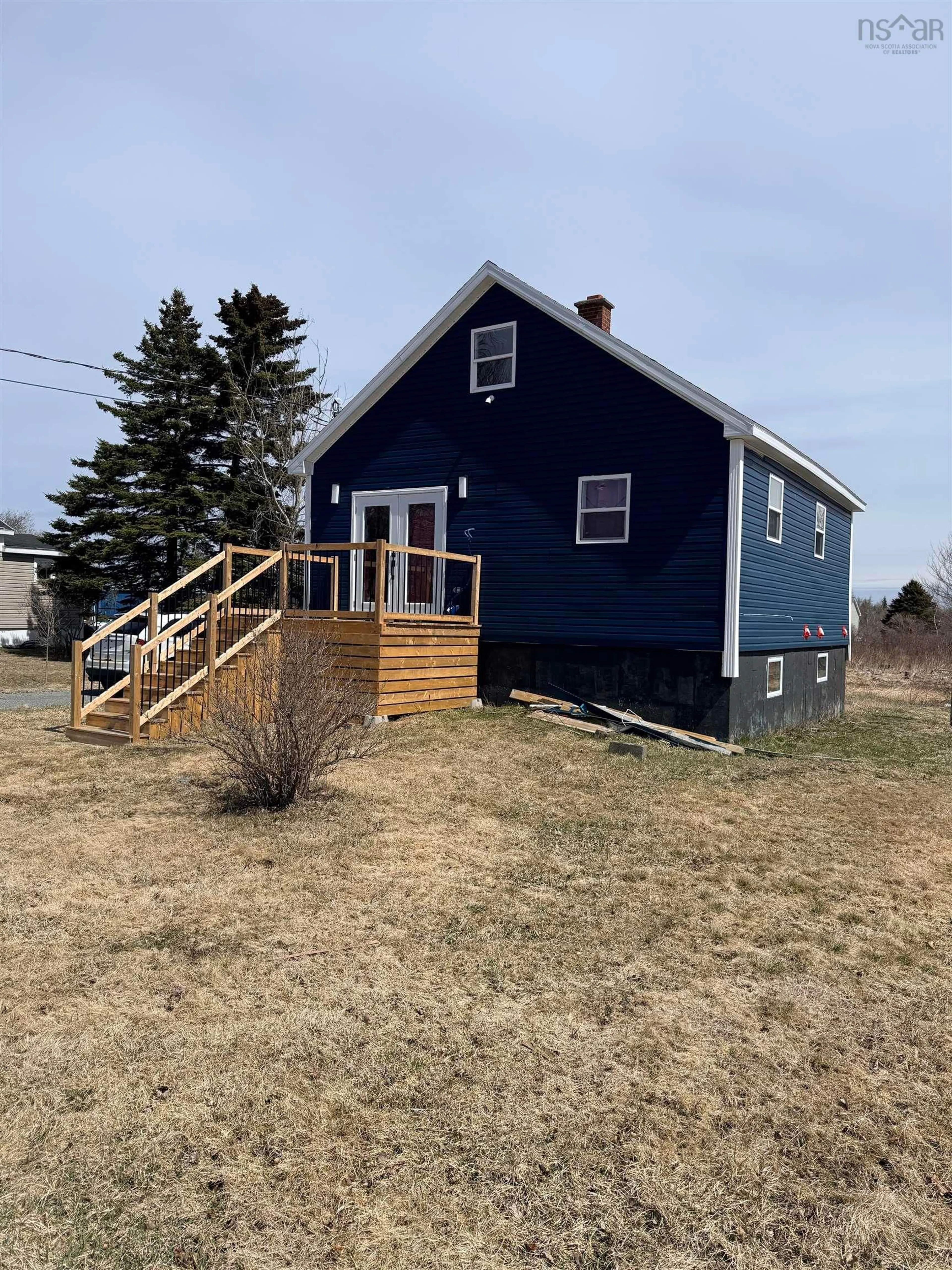 A pic from outside/outdoor area/front of a property/back of a property/a pic from drone, building for 2335 Birch Grove Road Rd, Tower Road Nova Scotia B1B 1X4