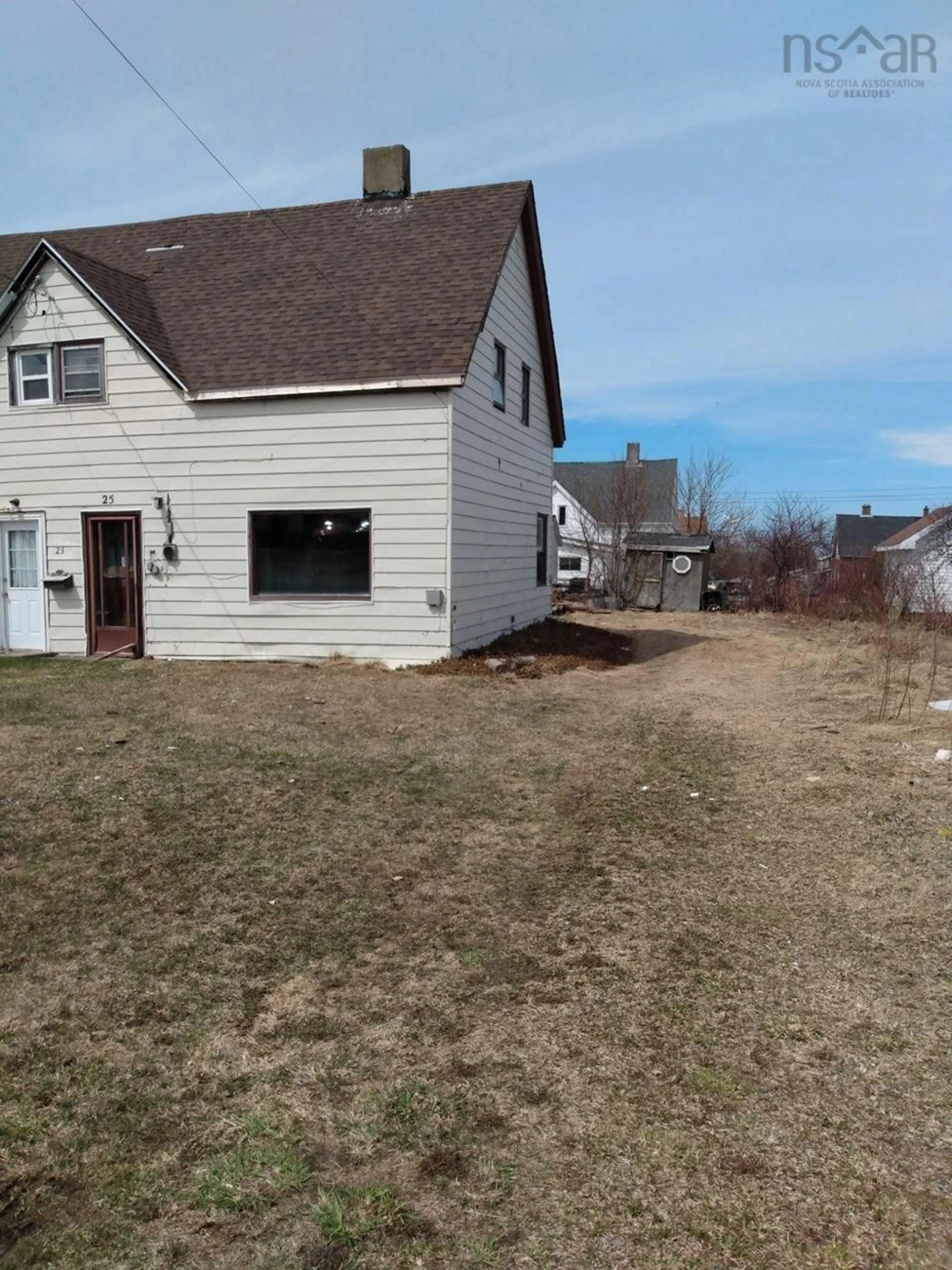 A pic from outside/outdoor area/front of a property/back of a property/a pic from drone, unknown for 25 Fourth St, Glace Bay Nova Scotia B1A 4H5