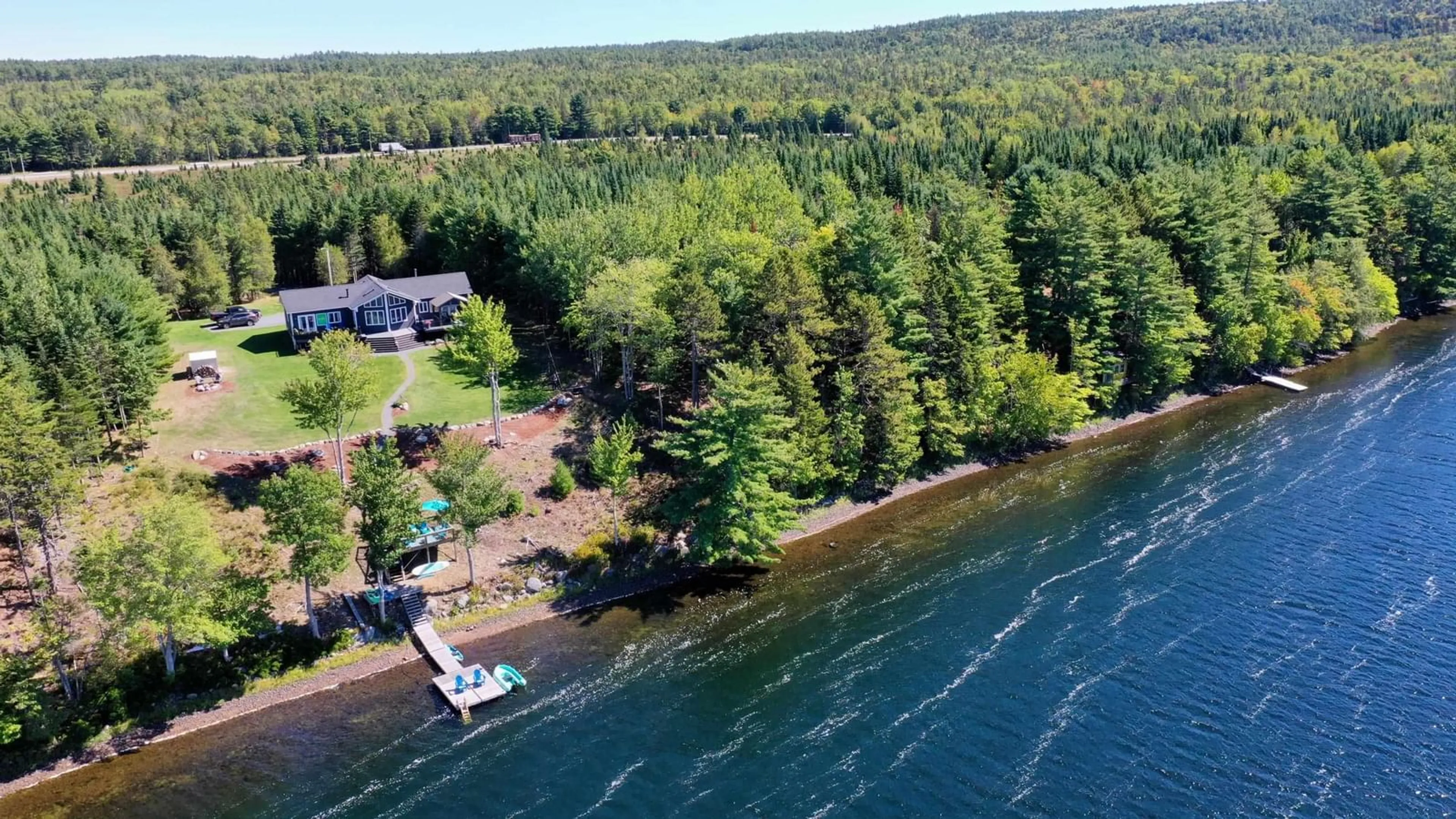 A pic from outside/outdoor area/front of a property/back of a property/a pic from drone, water/lake/river/ocean view for 193 Red Tail Dr, Newburne Nova Scotia B0J 2E0