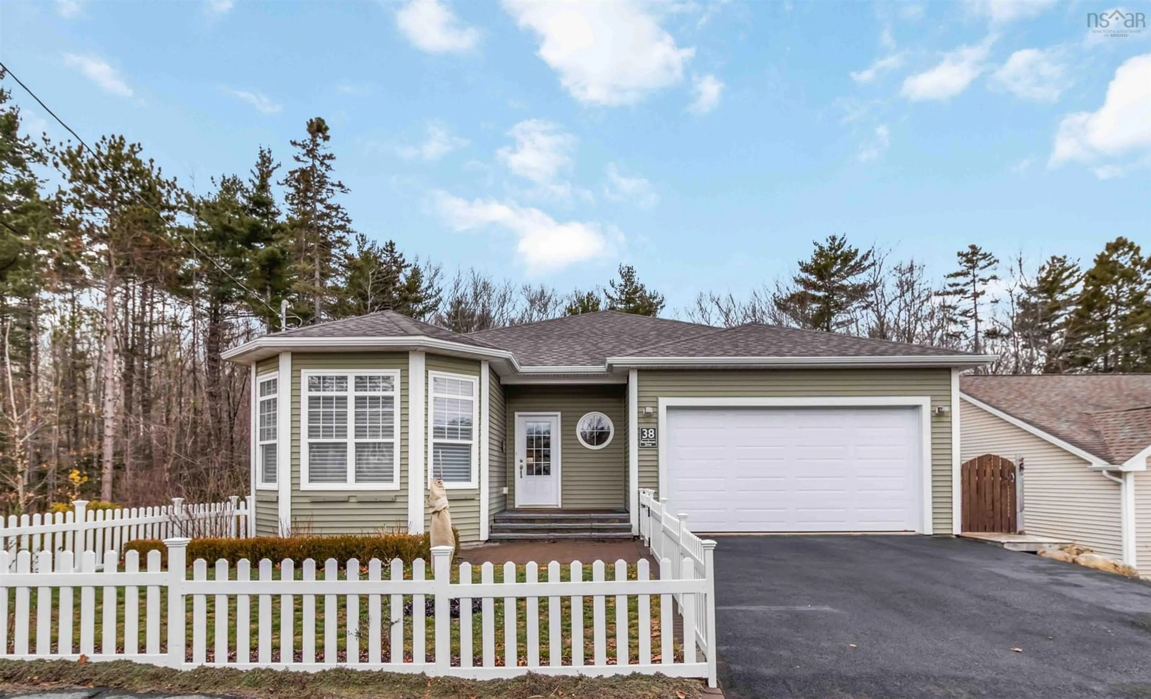 Home with vinyl exterior material, street for 38 Roundhouse Dr, Bridgewater Nova Scotia B4V 9A9