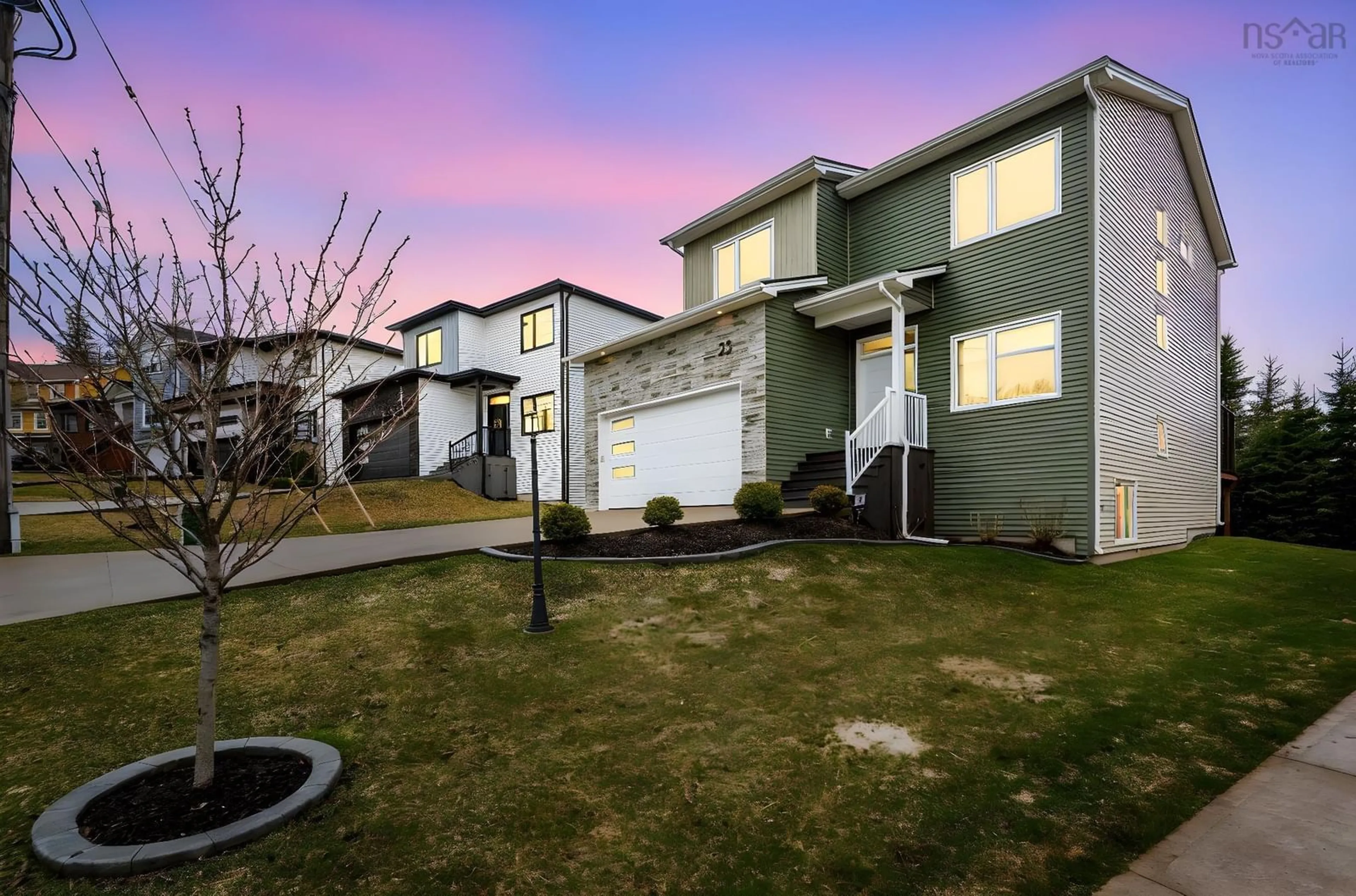 A pic from outside/outdoor area/front of a property/back of a property/a pic from drone, street for 23 Merlot Crt, Timberlea Nova Scotia B3T 0C2