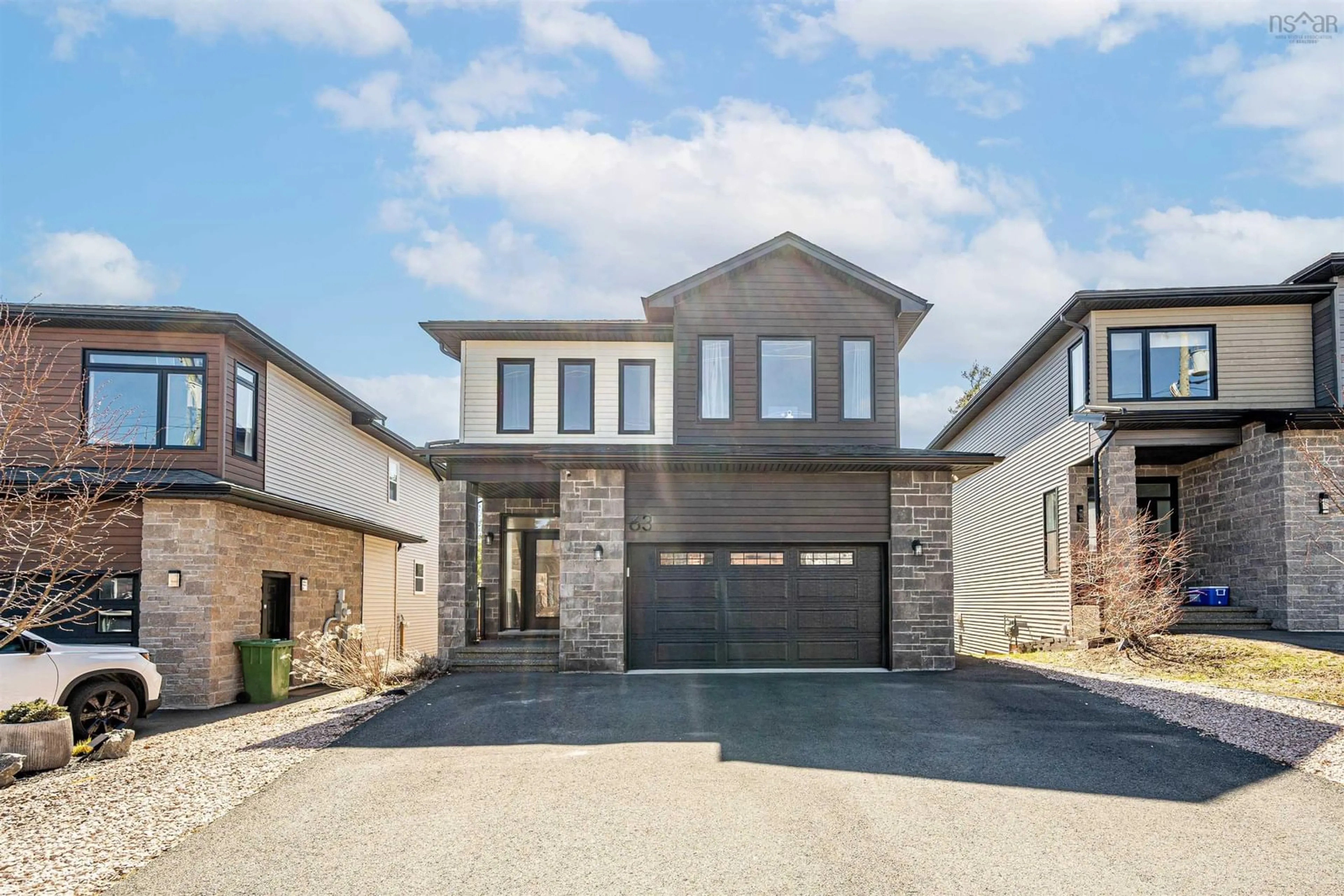 Home with brick exterior material, street for 63 Elizabeth Doane Dr, Bedford Nova Scotia B4B 1V1