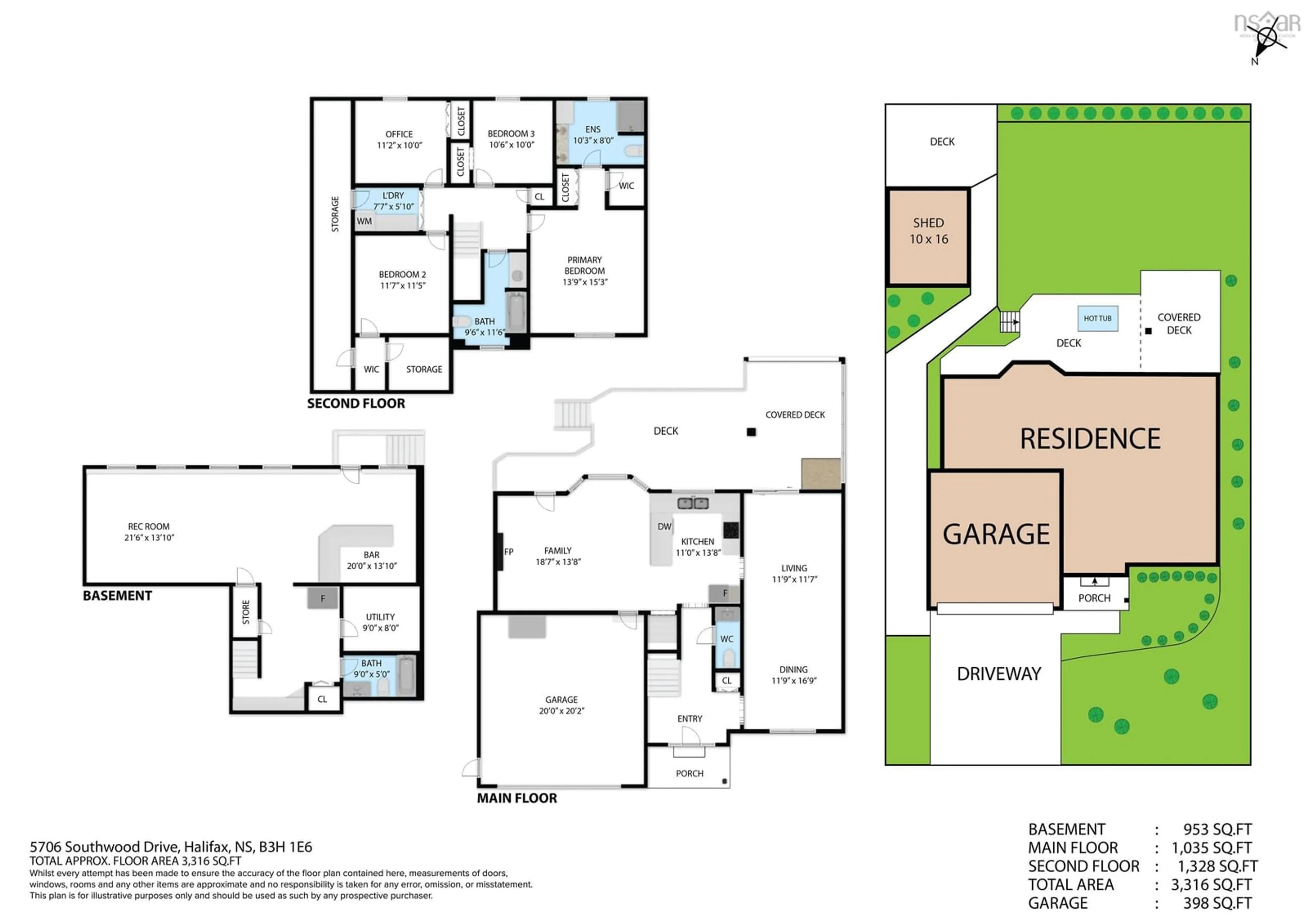 Floor plan for 5706 Southwood Dr, Halifax Peninsula Nova Scotia B3H 4P4