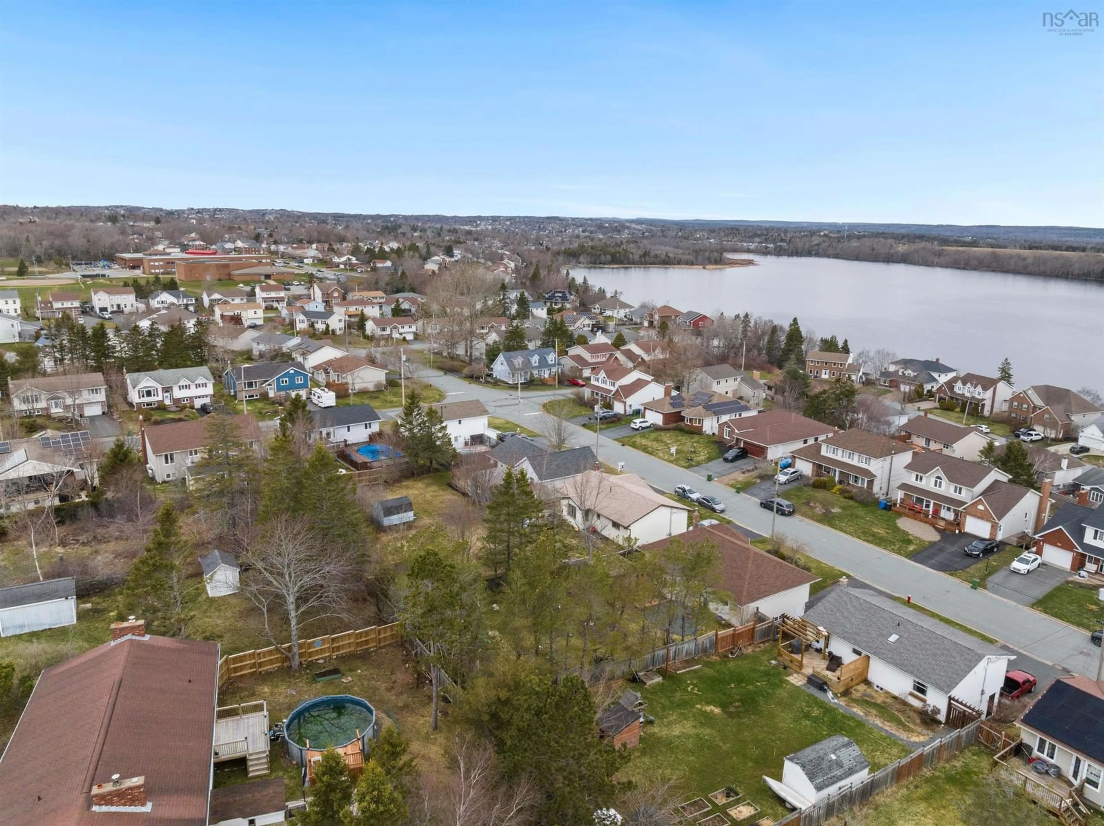 A pic from outside/outdoor area/front of a property/back of a property/a pic from drone, water/lake/river/ocean view for 94 Stratford Dr, Cole Harbour Nova Scotia B2V 2R2