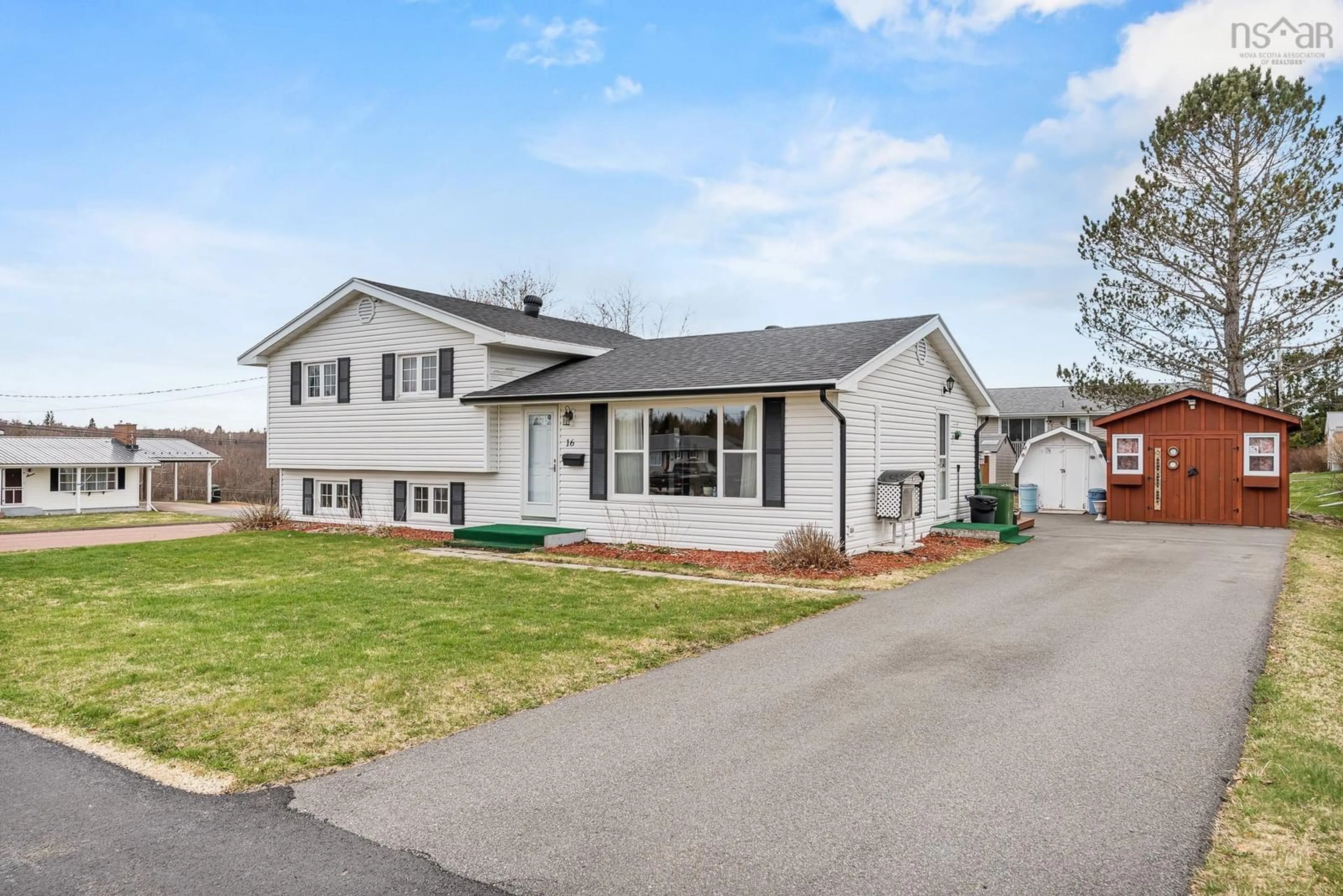 Home with vinyl exterior material, street for 16 Thompson Dr, Bible Hill Nova Scotia B2N 5L6